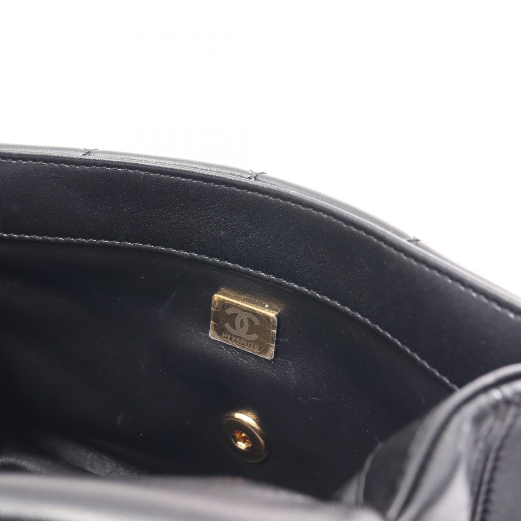 Top Quality Chanel Lambskin Matelasse Shoulder Bag Black