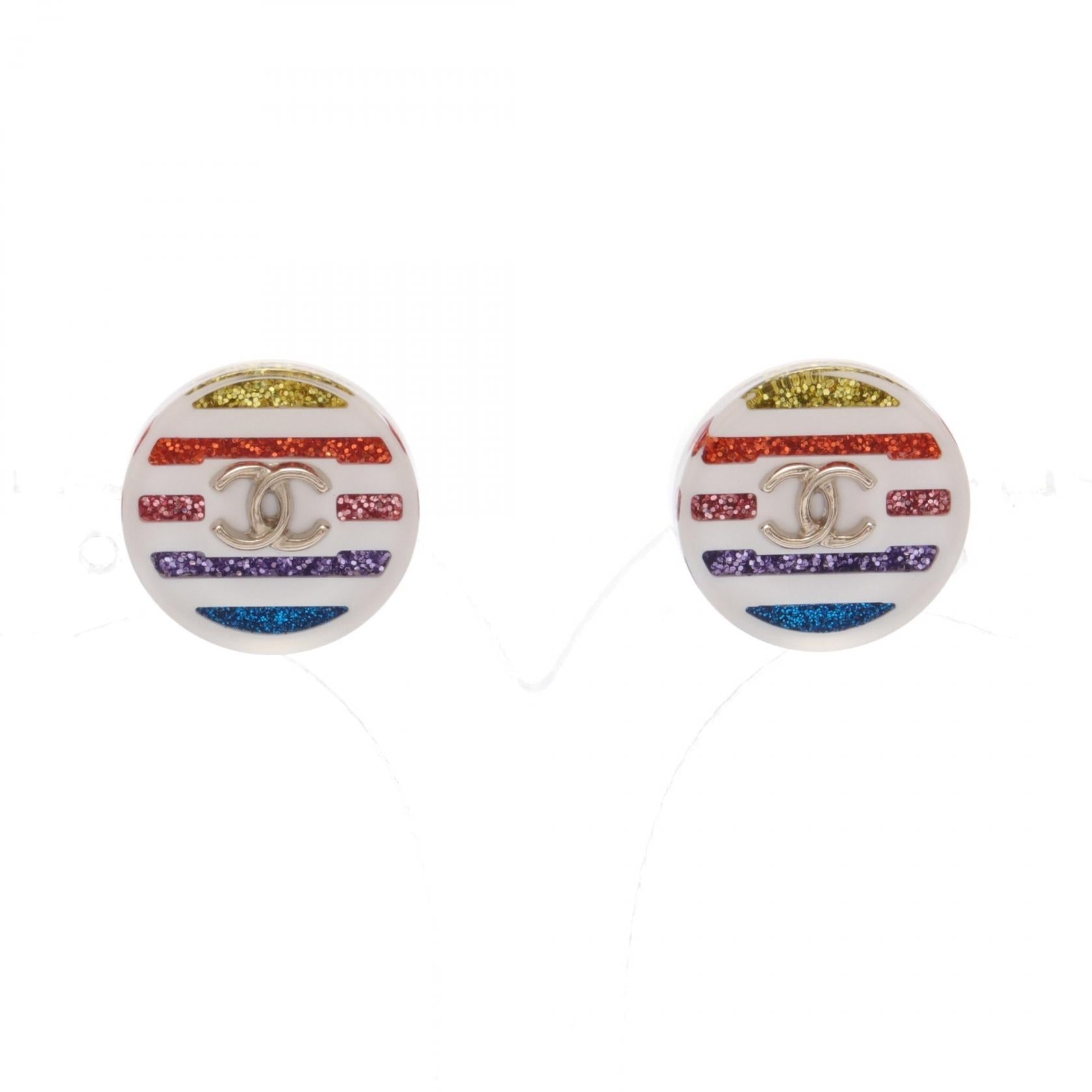 Top Quality Chanel Coco Mark Earrings Gold Plated Plastic