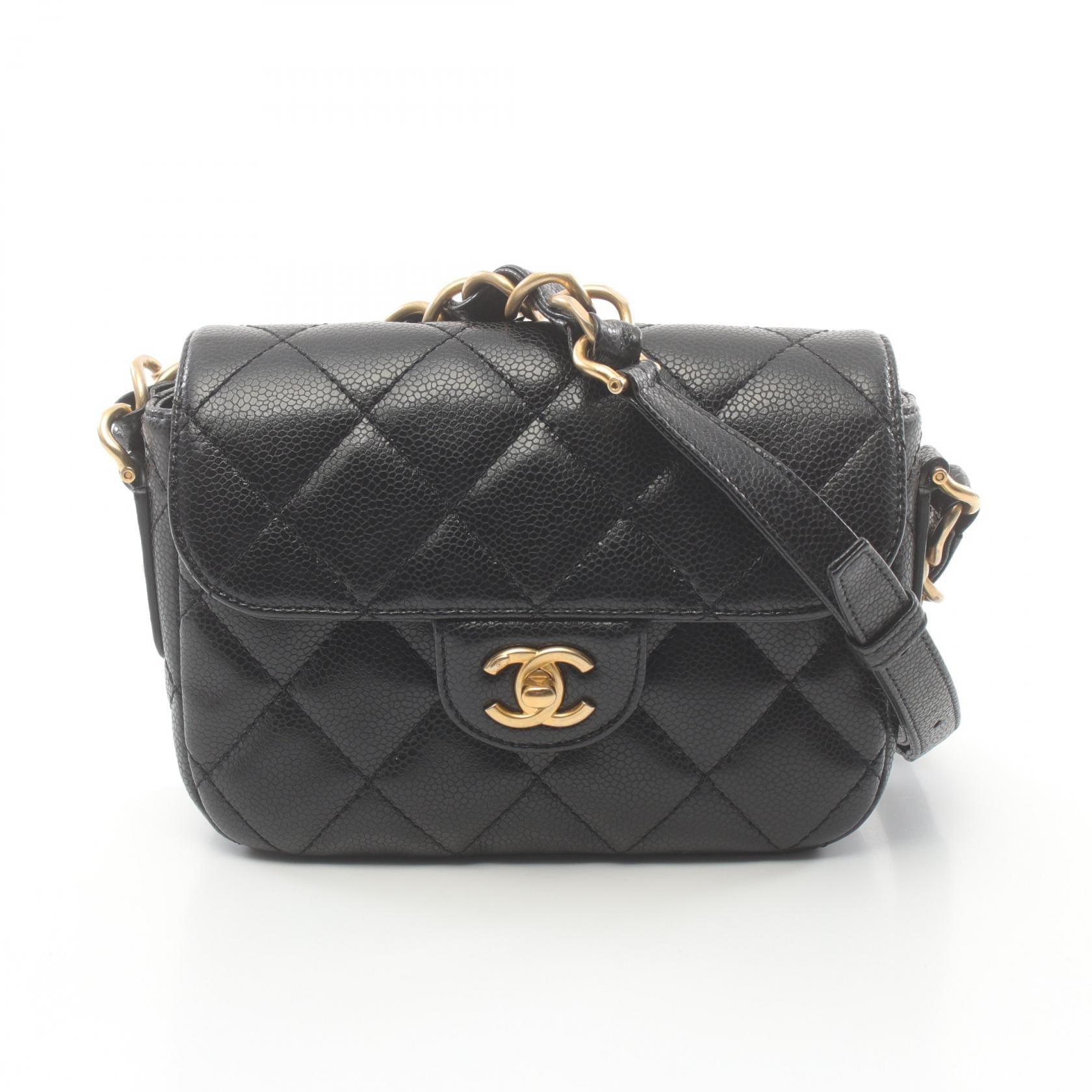 Top Quality Chanel Mini Matelasse Shoulder Bag Black