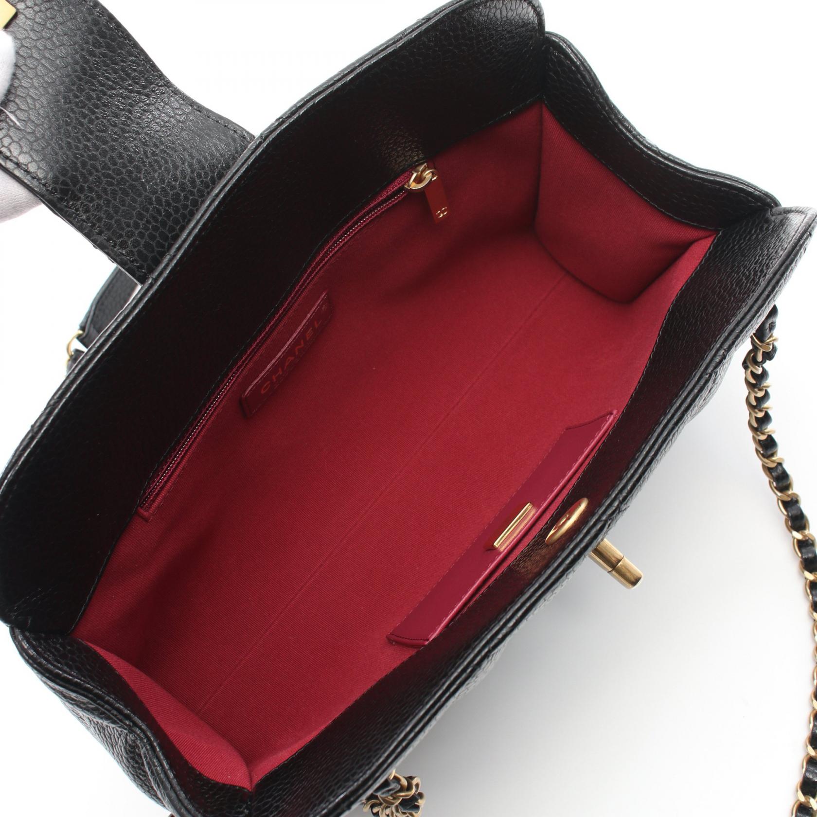 Top Quality Chanel Leather Bowling Shoulder Bag Black AS5005