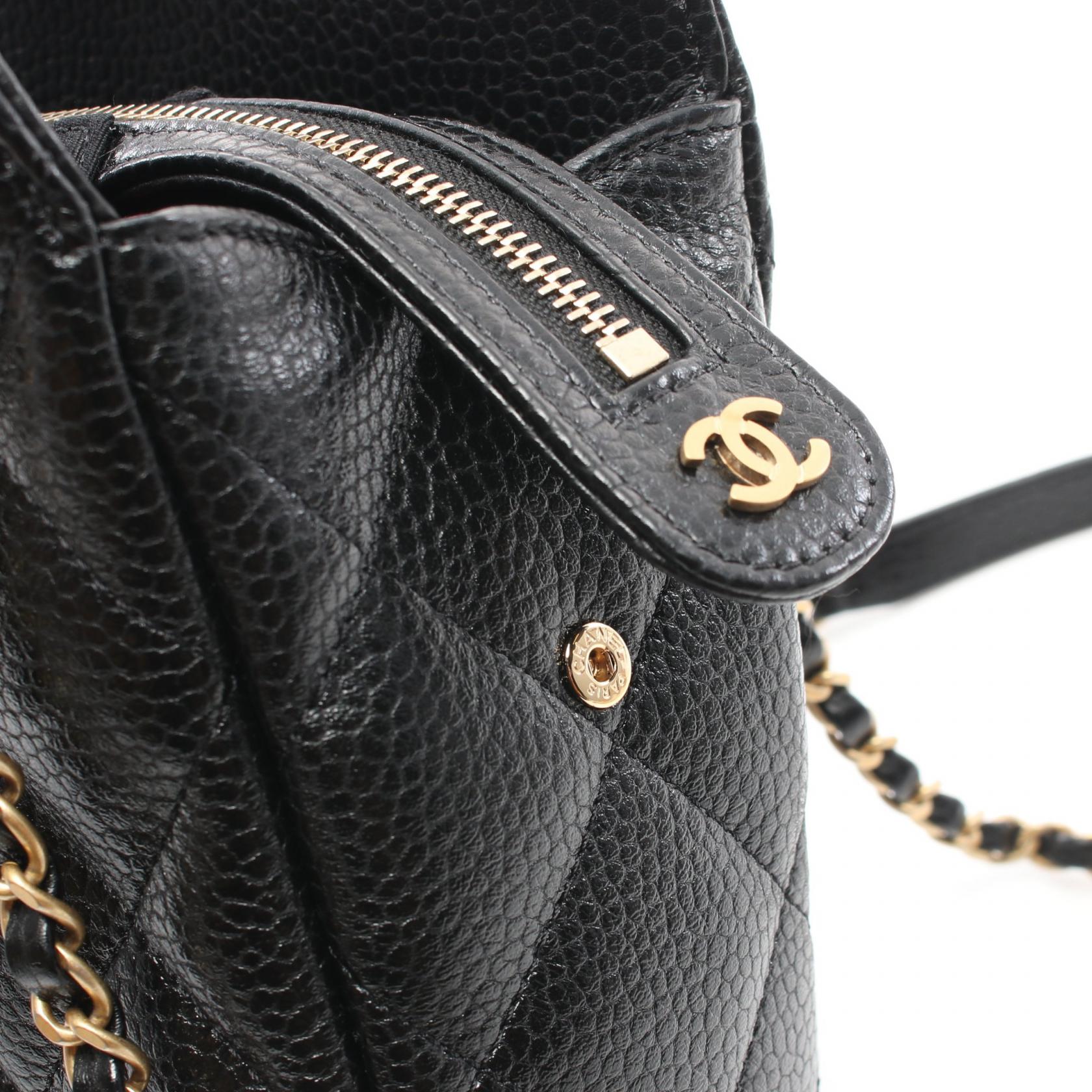 Top Quality Chanel Leather Bowling Shoulder Bag Black AS5005