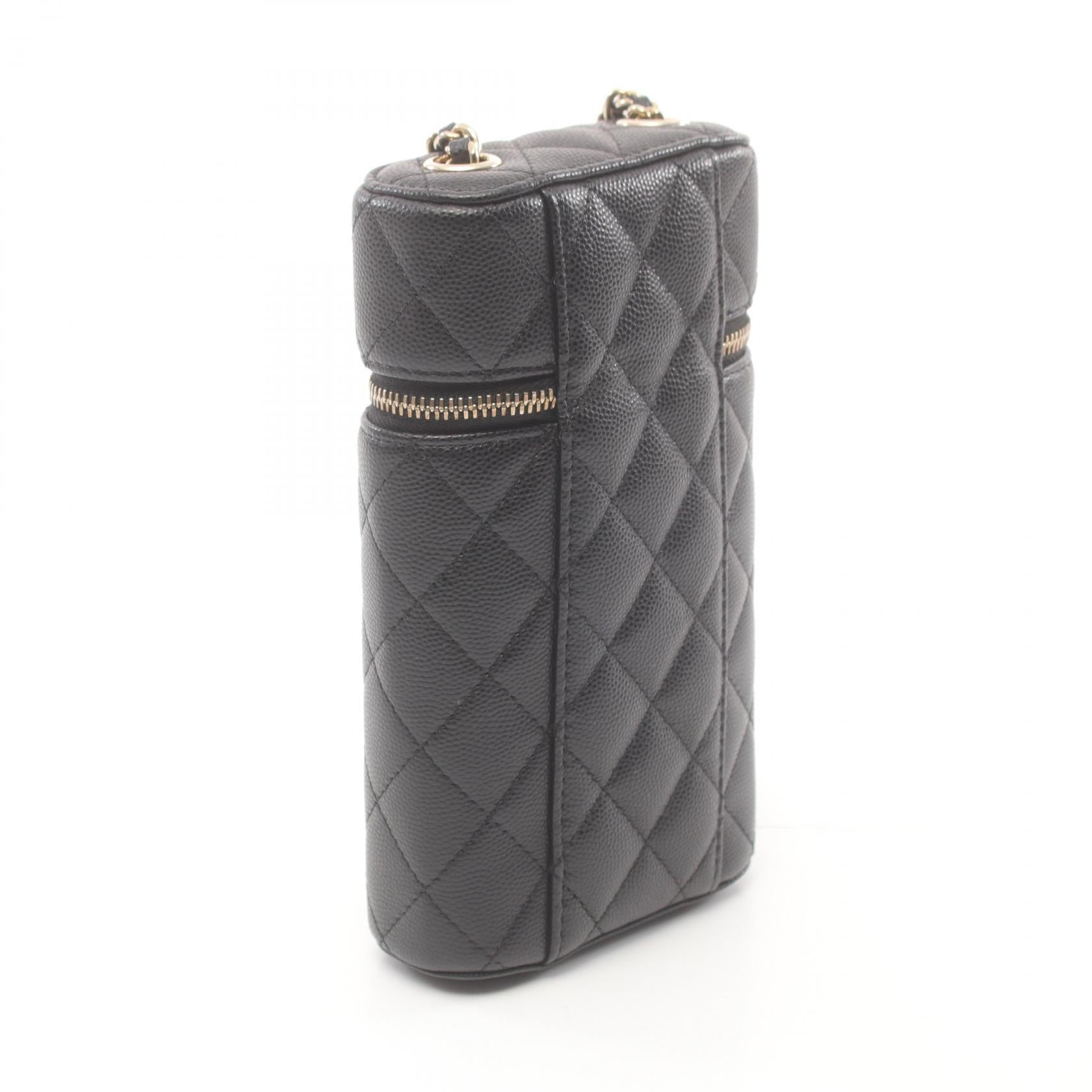 Top Quality Chanel Caviar Skin Matelasse Phone Holder Bag