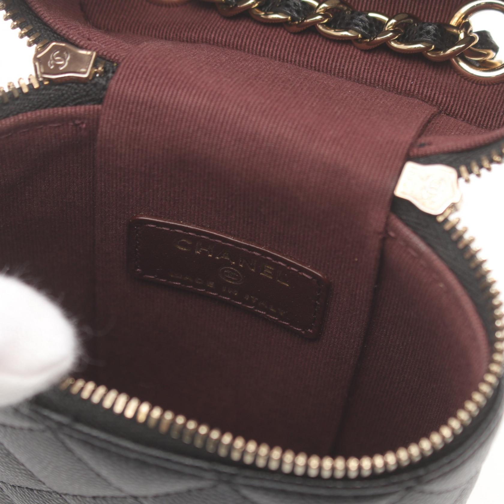 Top Quality Chanel Caviar Skin Matelasse Phone Holder Bag