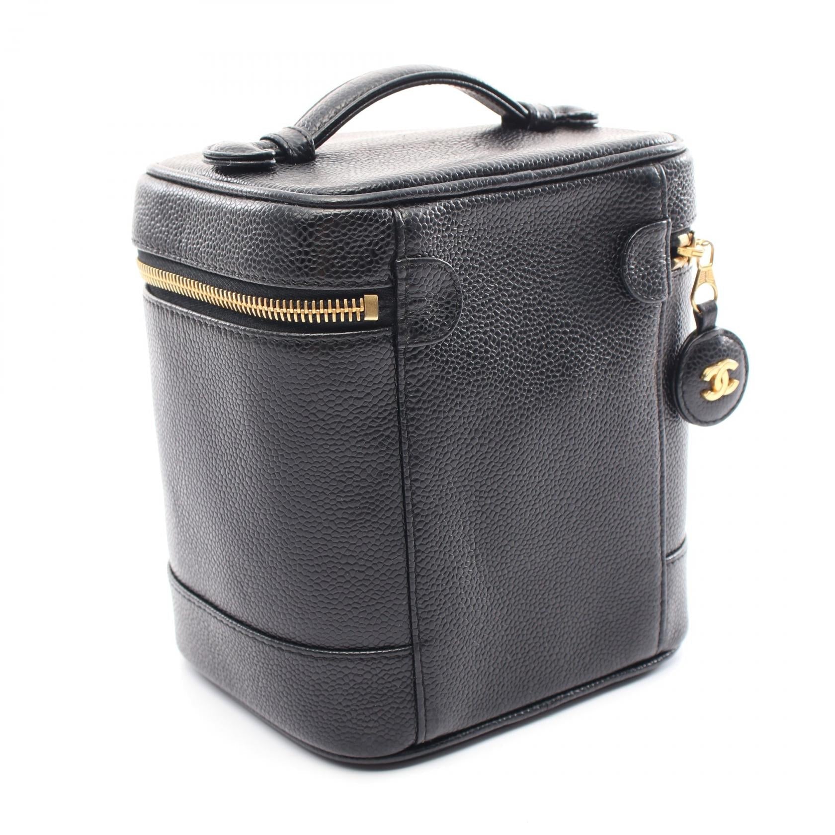 Top Quality Chanel Caviar Skin Coco Mark Handbag Black