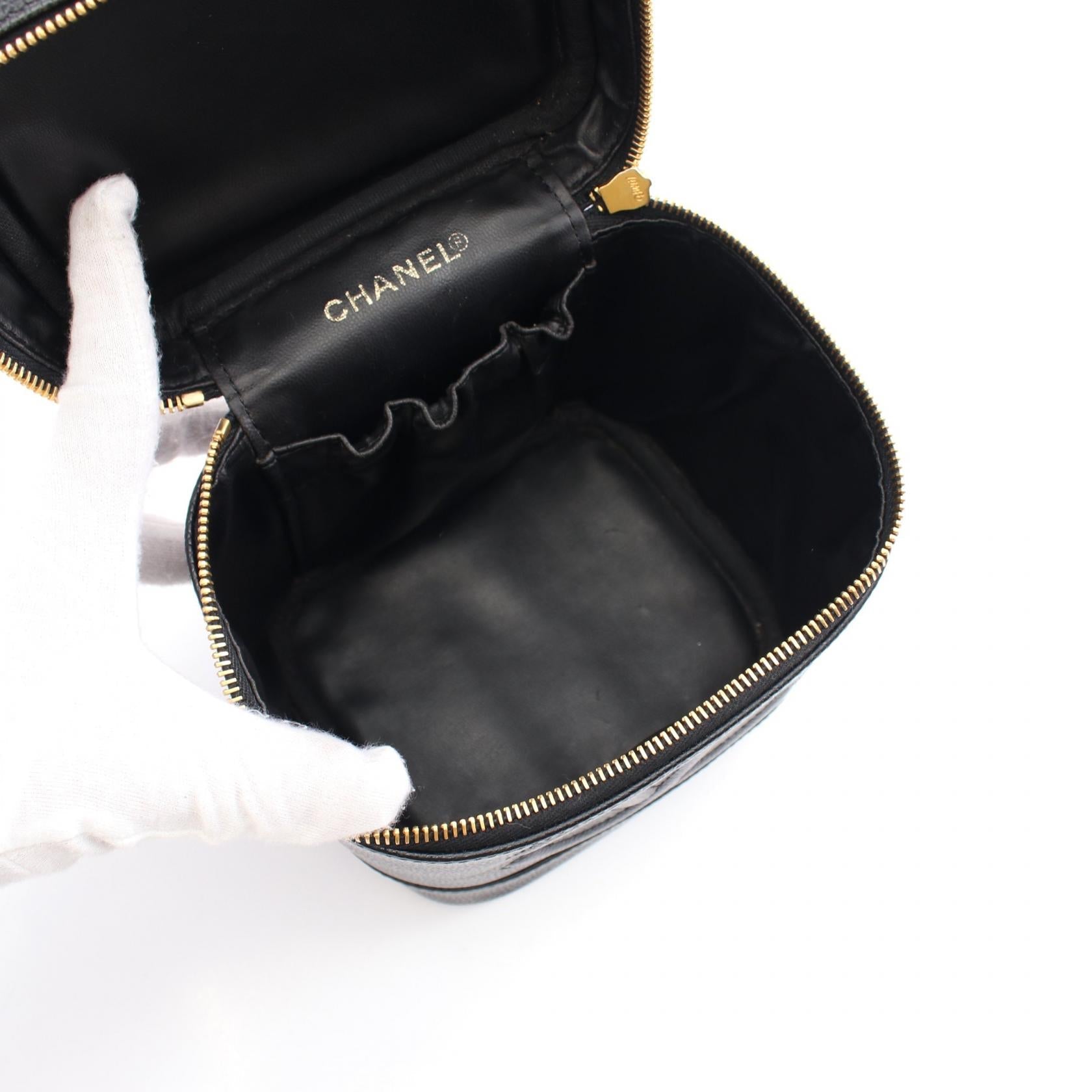 Top Quality Chanel Caviar Skin Coco Mark Handbag Black