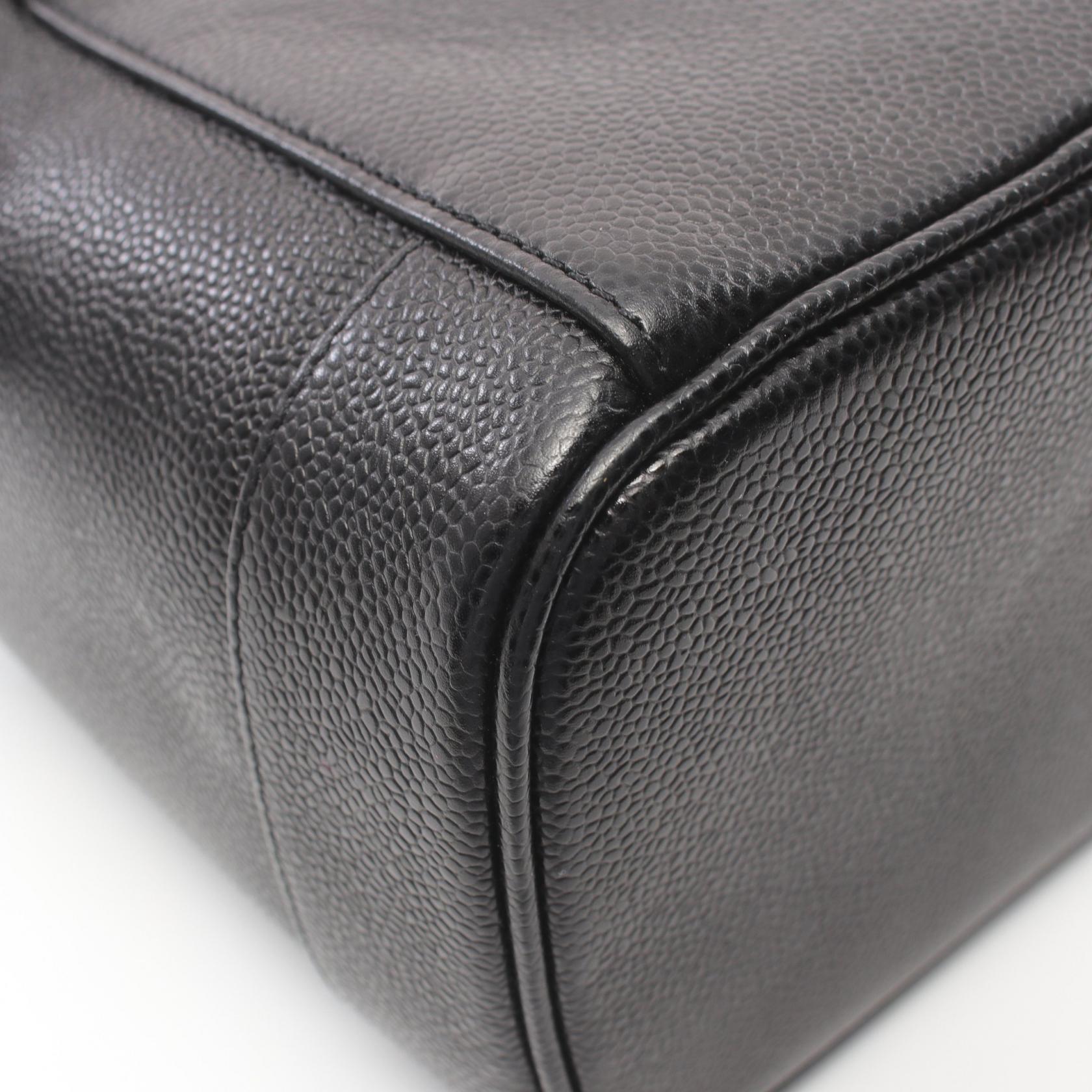 Top Quality Chanel Caviar Skin Coco Mark Handbag Black
