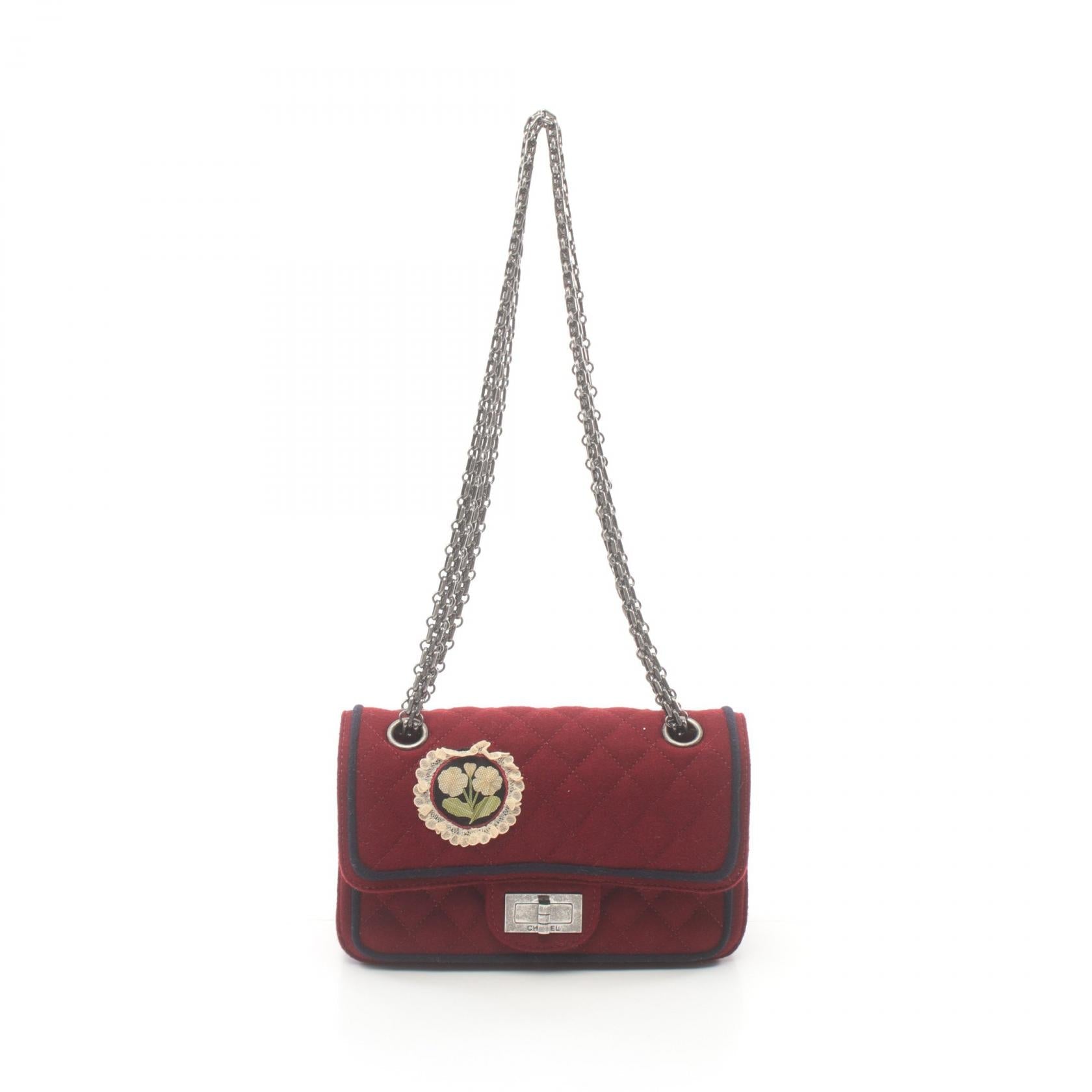 Top Quality Chanel 2.55 Wool W Flap Shoulder Bag