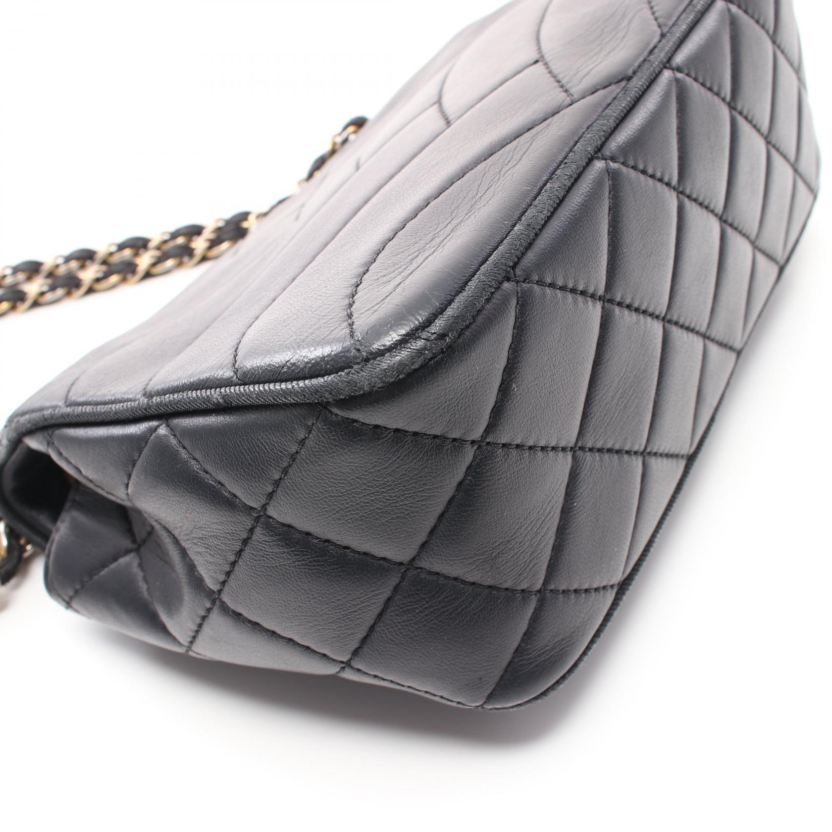 Top Quality Chanel Lambskin Shoulder Bag Navy