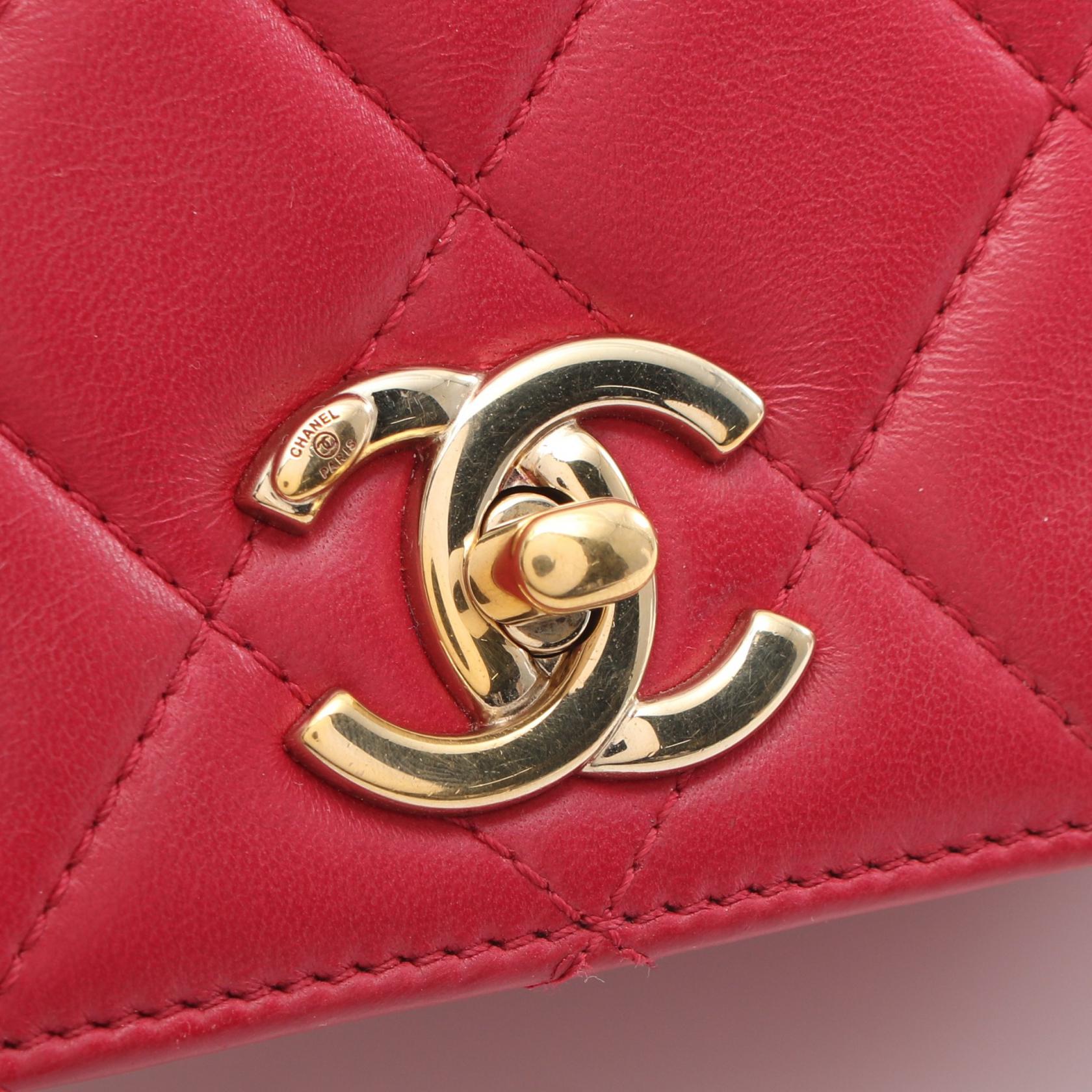 Top Quality Chanel Matelasse Lambskin Shoulder Bag Pink