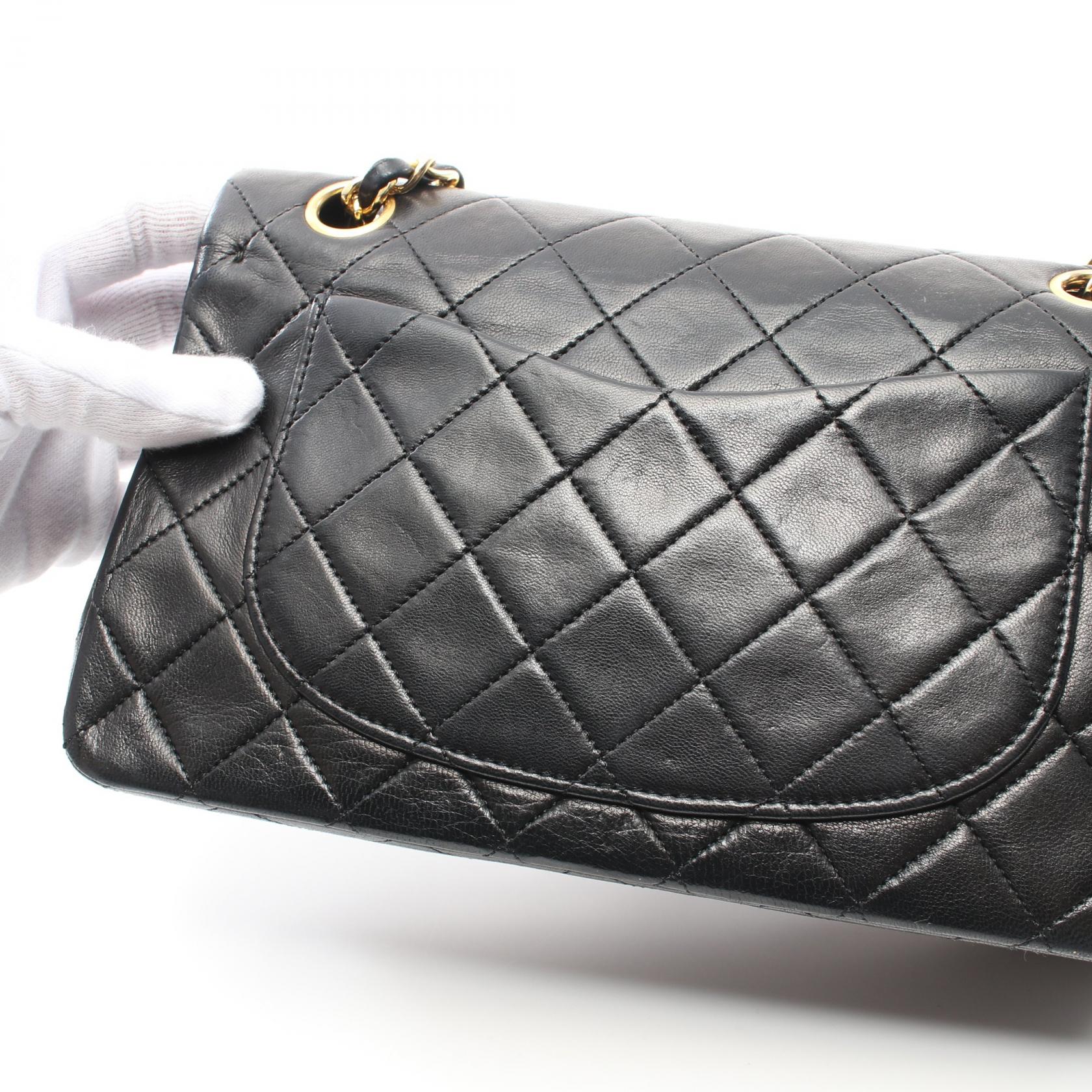 Top Quality Chanel Lambskin Matelasse W Flap Shoulder Bag