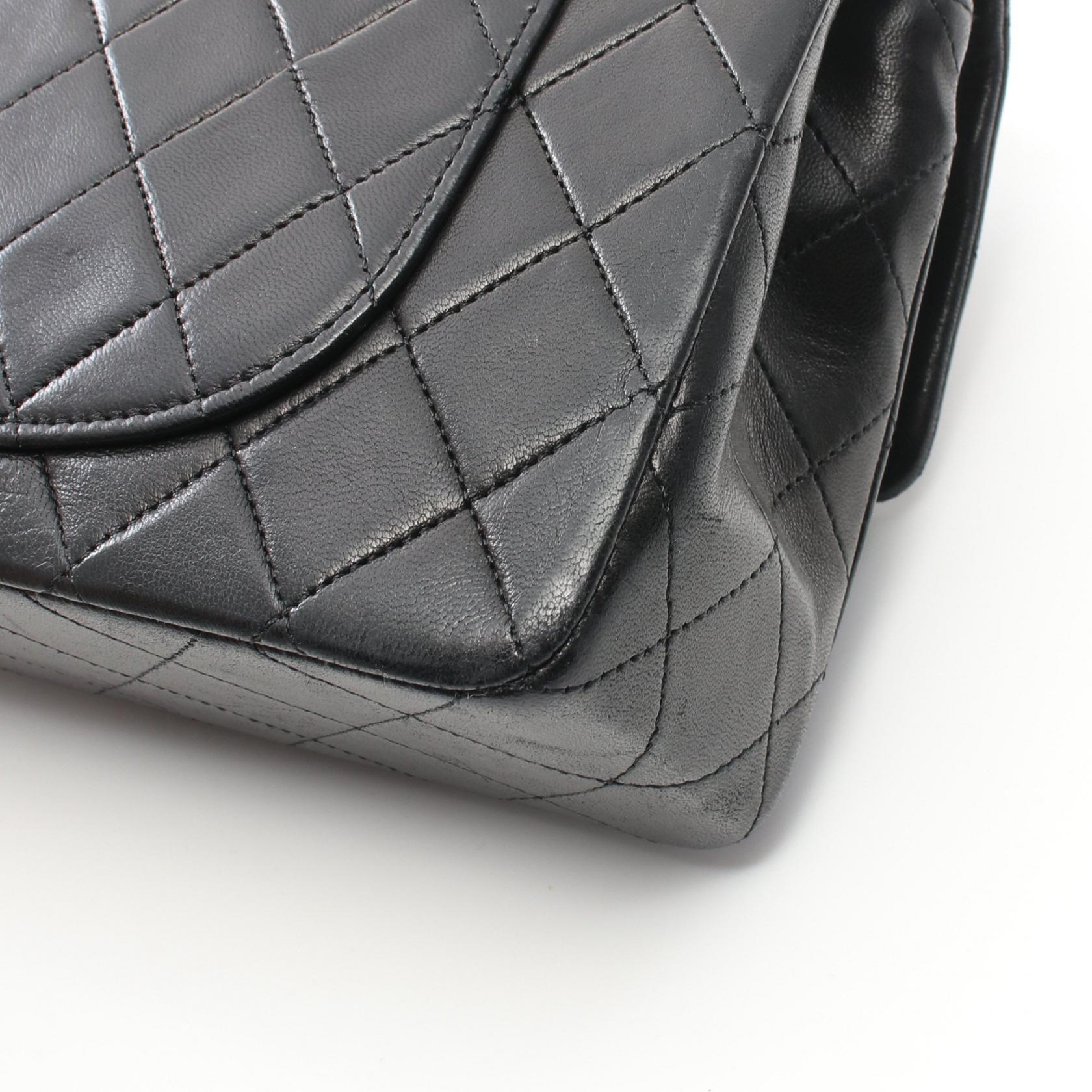 Top Quality Chanel Lambskin Matelasse W Flap Shoulder Bag