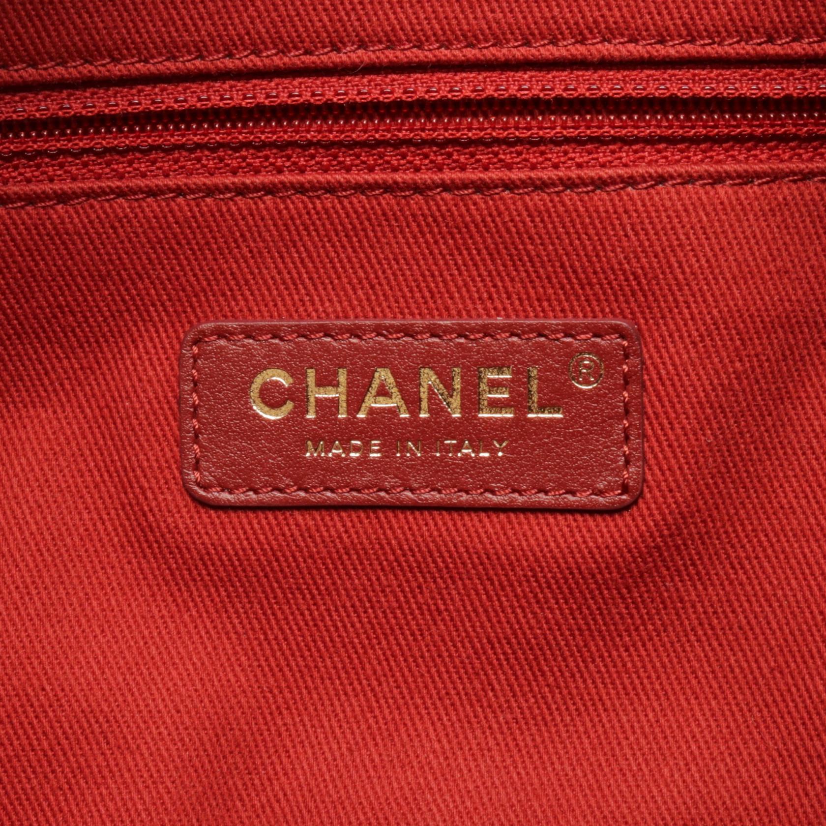 Top Quality Chanel Deauville Bucket Shoulder Bag Ivory