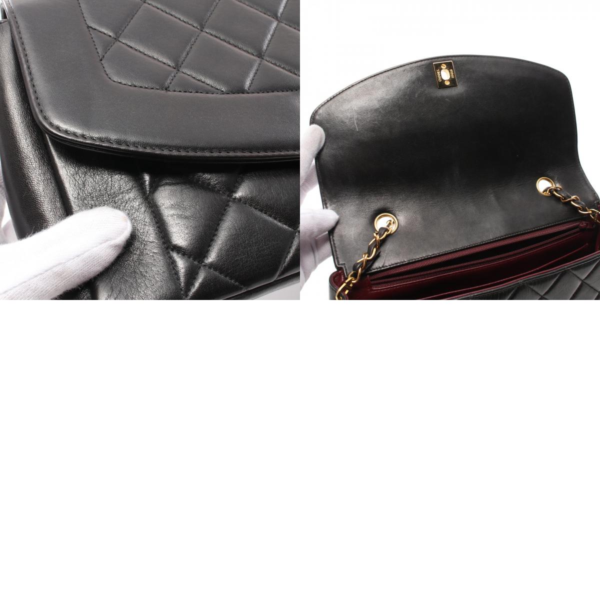 Top Quality Chanel Diana Flap Lambskin Shoulder Bag Black