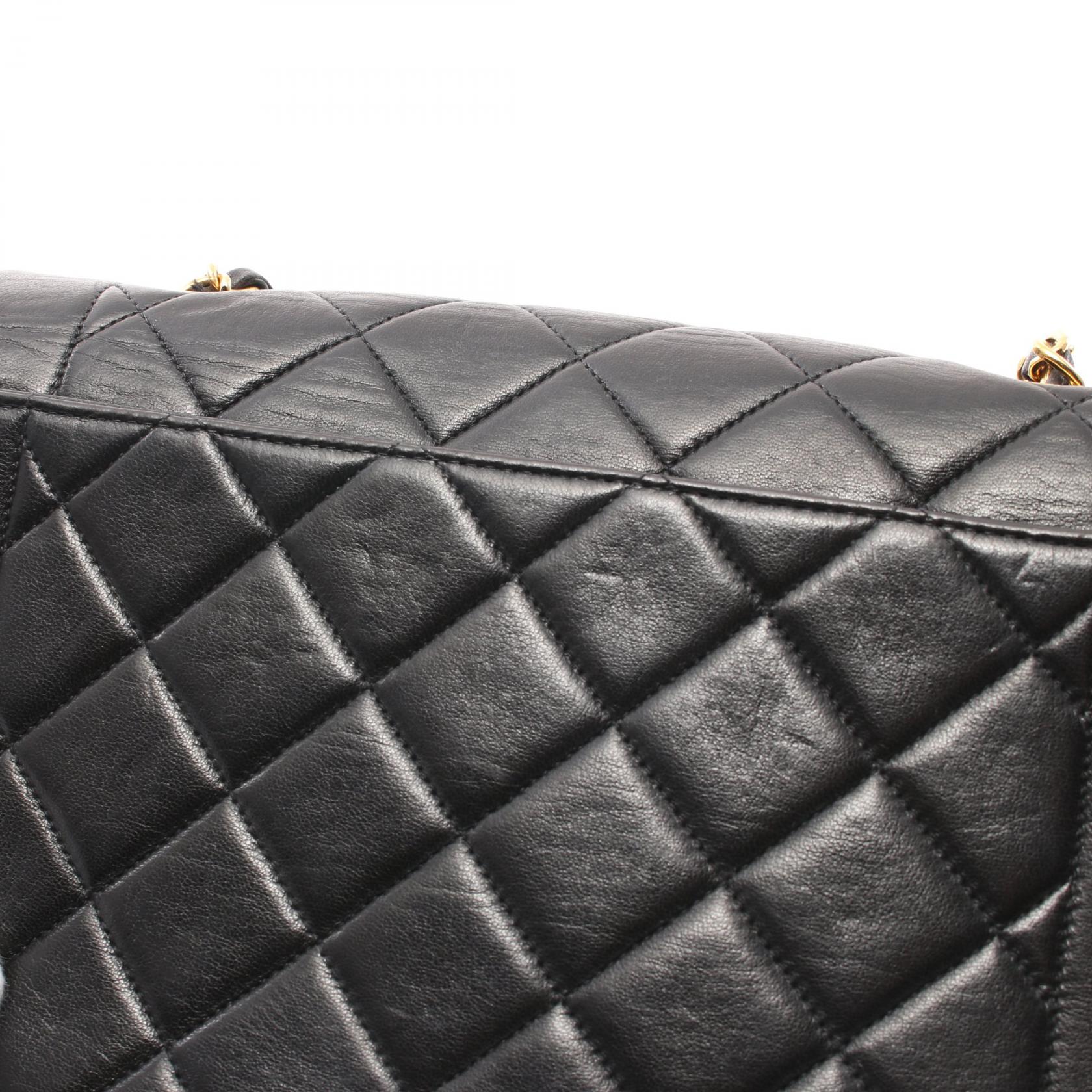 Top Quality Chanel Diana Flap Lambskin Shoulder Bag Black