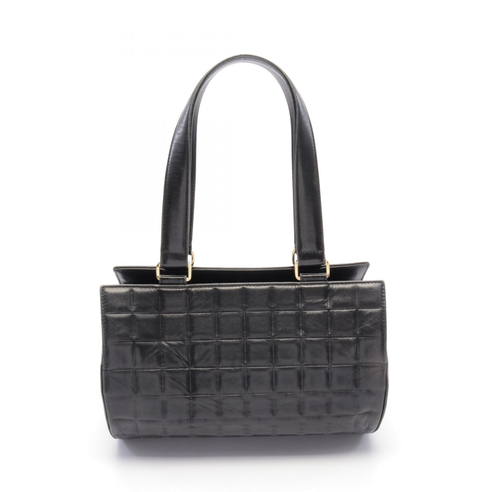 Top Quality Chanel Lambskin Chocobar Handbag Black
