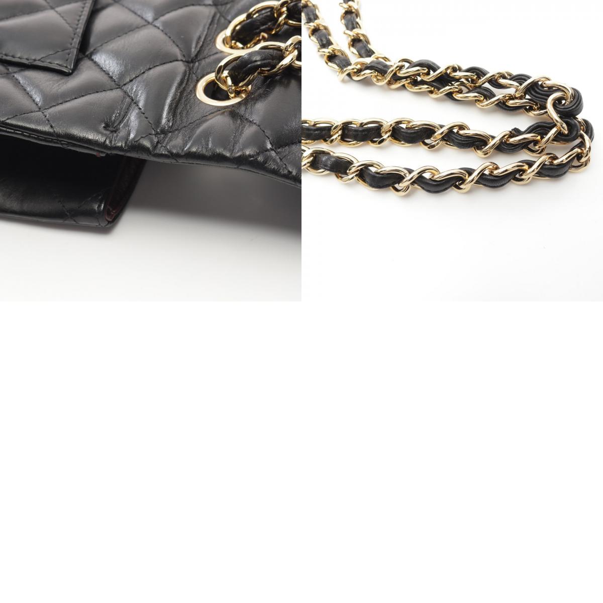 Top Quality Chanel Lambskin Single Flap Shoulder Bag Black
