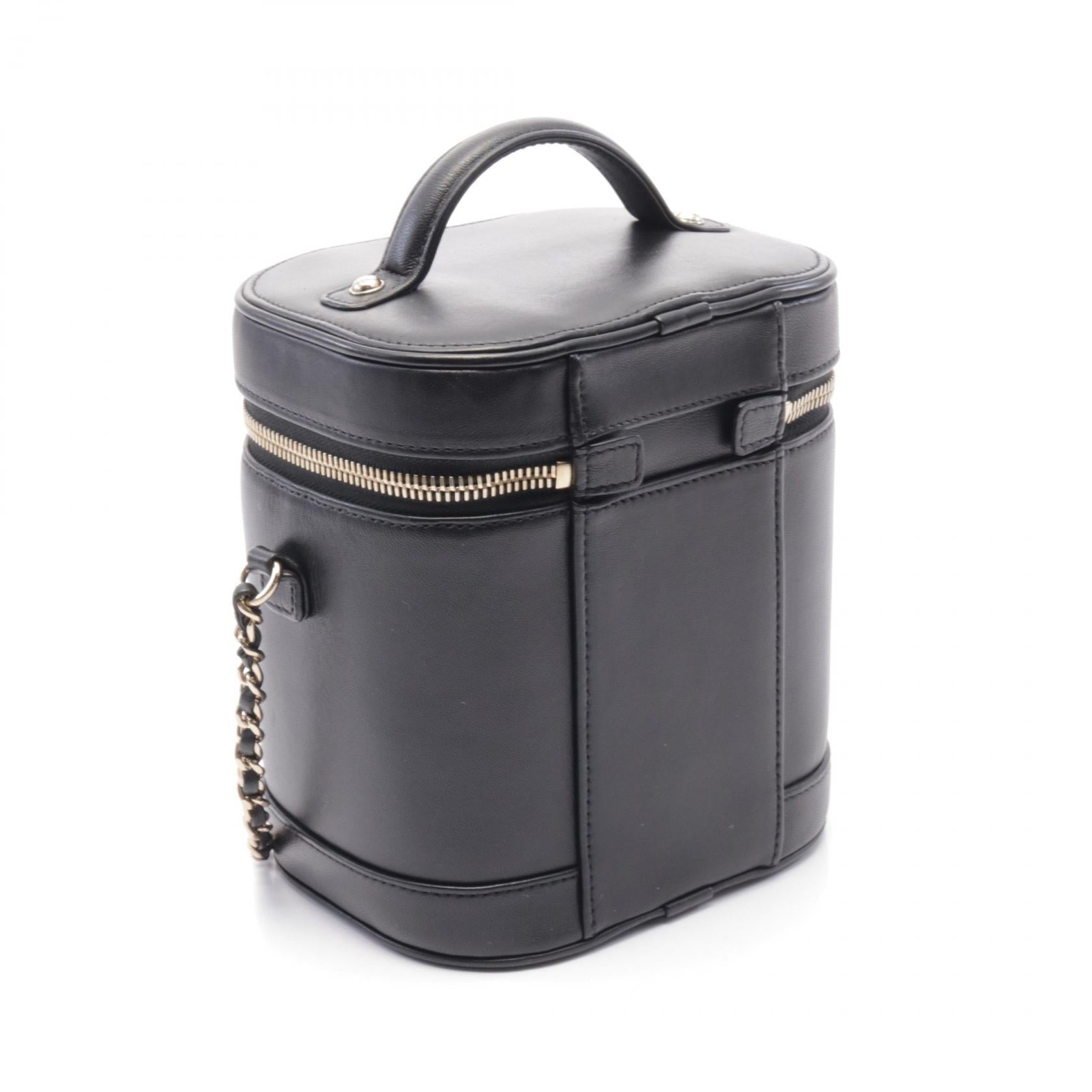 Top Quality Chanel Lambskin Coco Mark Handbag Black AS0323
