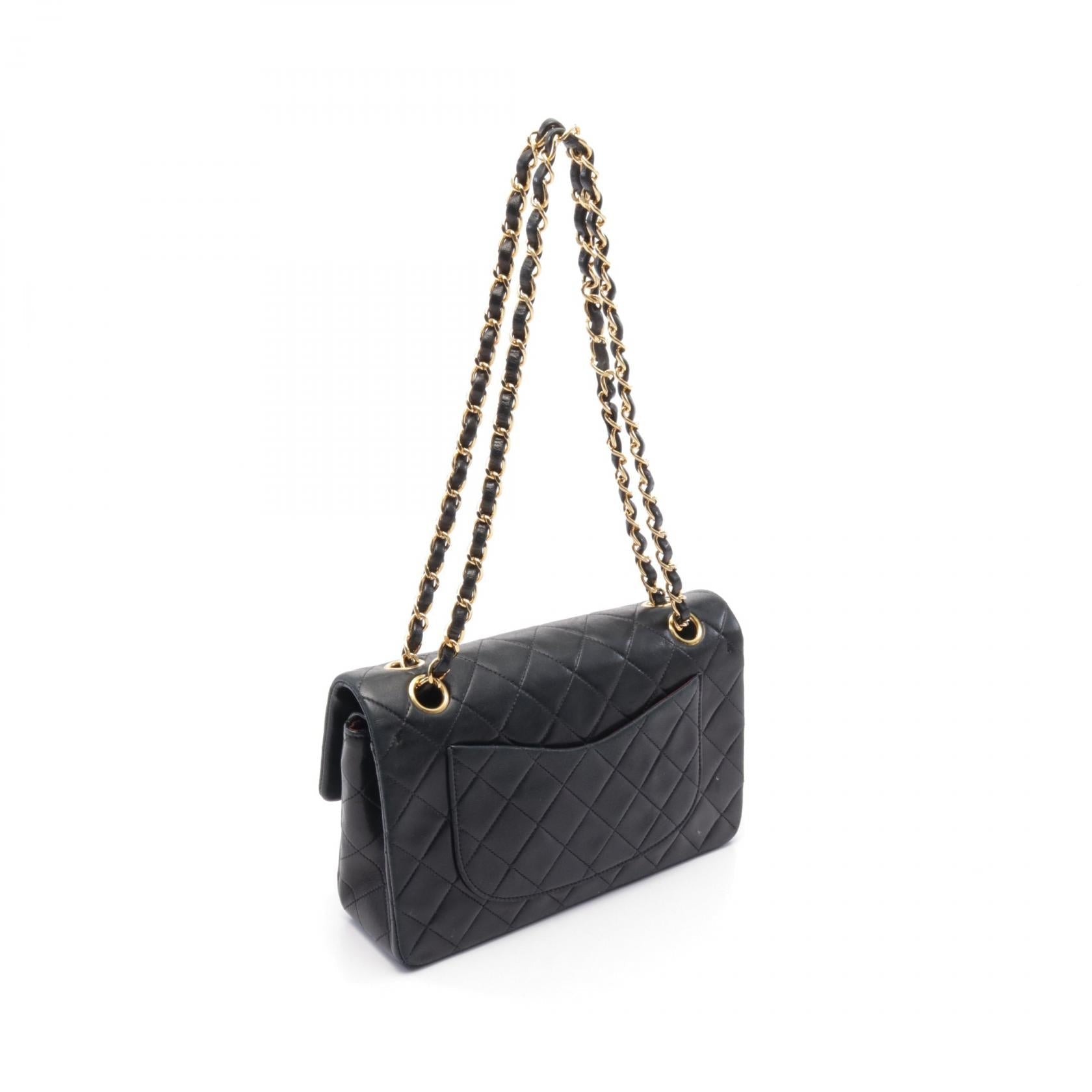 Top Quality Chanel Lambskin Matelasse W Flap Shoulder Bag