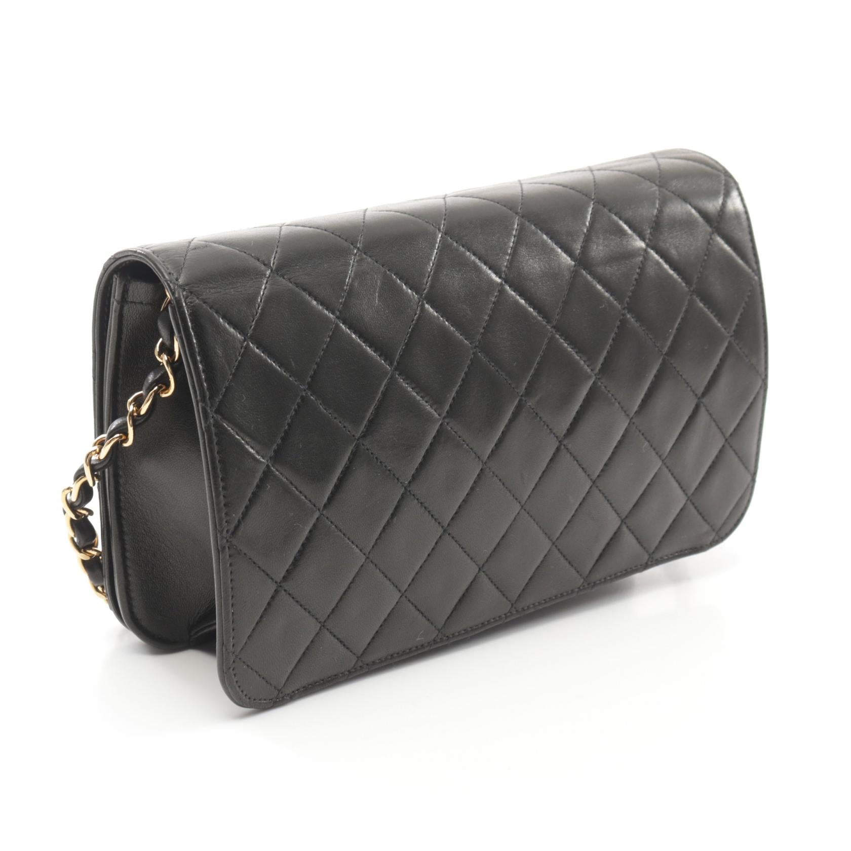 Top Quality Chanel Matelasse Lambskin Shoulder Bag Black