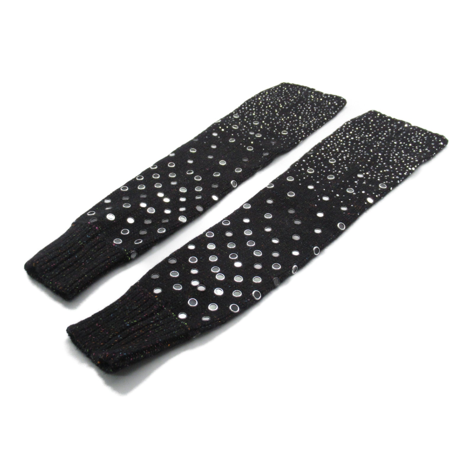Top Quality Chanel Wool Arm Cover Gloves Black