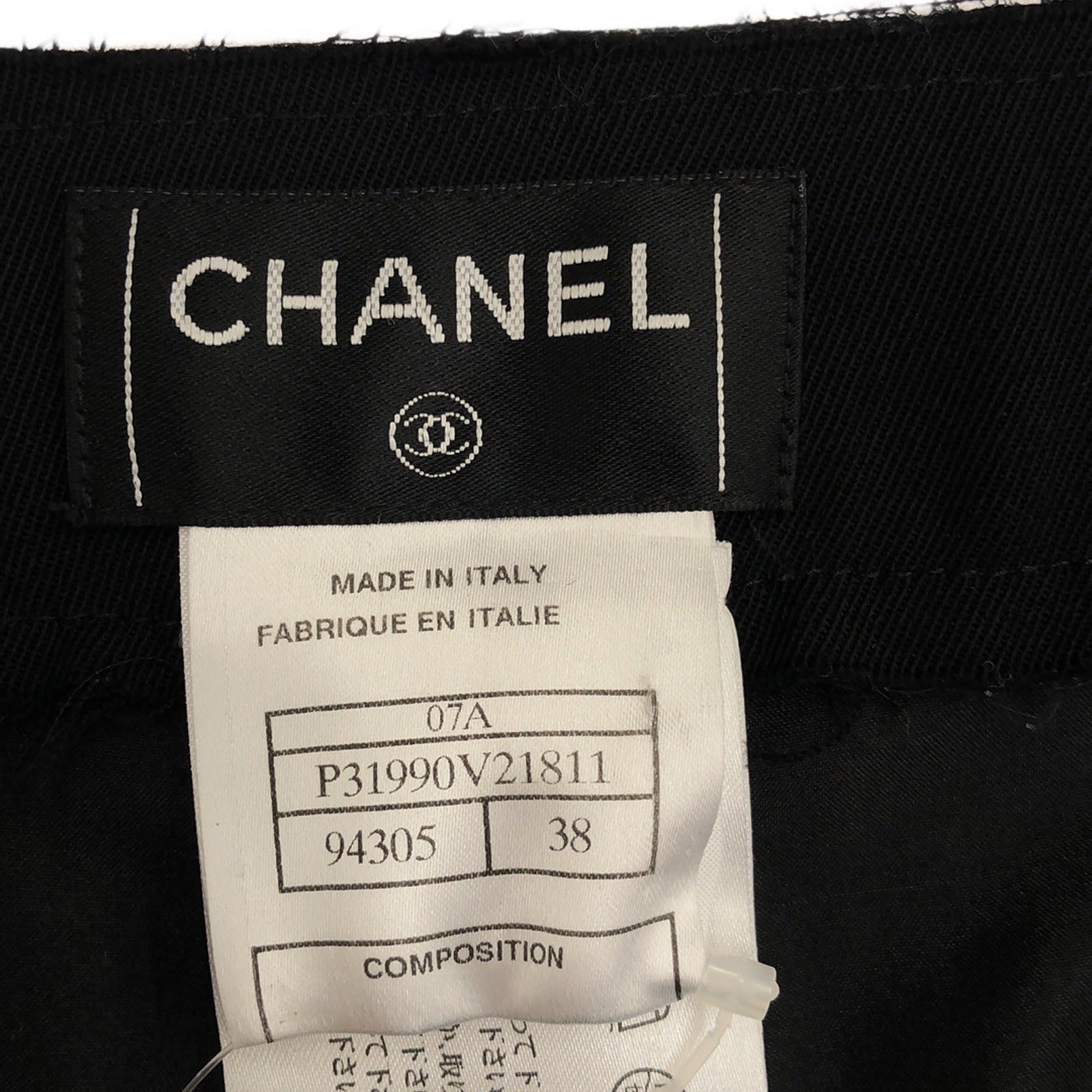 Top Quality Chanel Wool Pants Black P31990V21811
