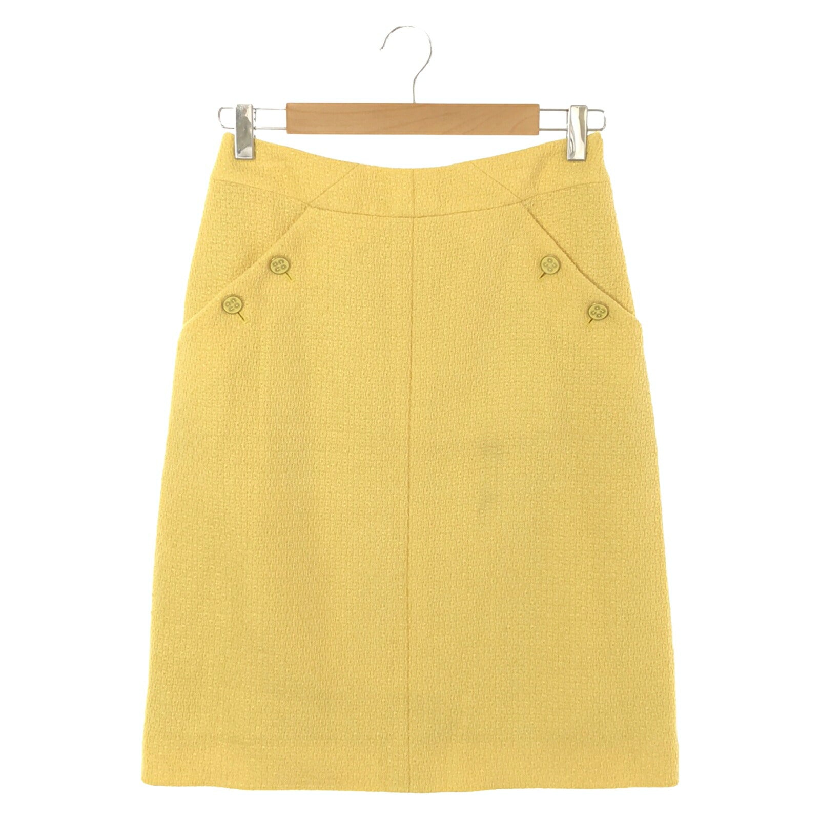 Top Quality Chanel Wool Skirt Yellow P18109V10311