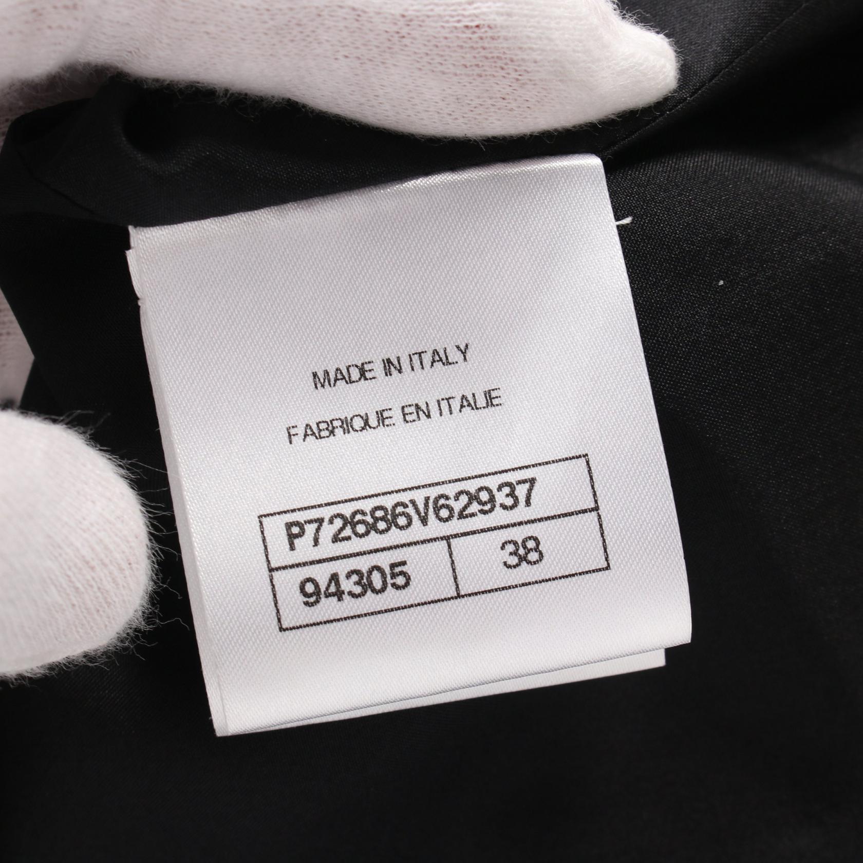 Top Quality Chanel Wool Silk Dress Black P72686V62937