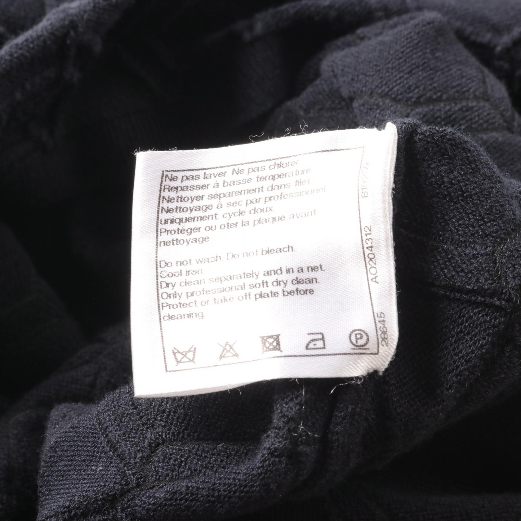 Top Quality Chanel Cotton Knit Top Navy