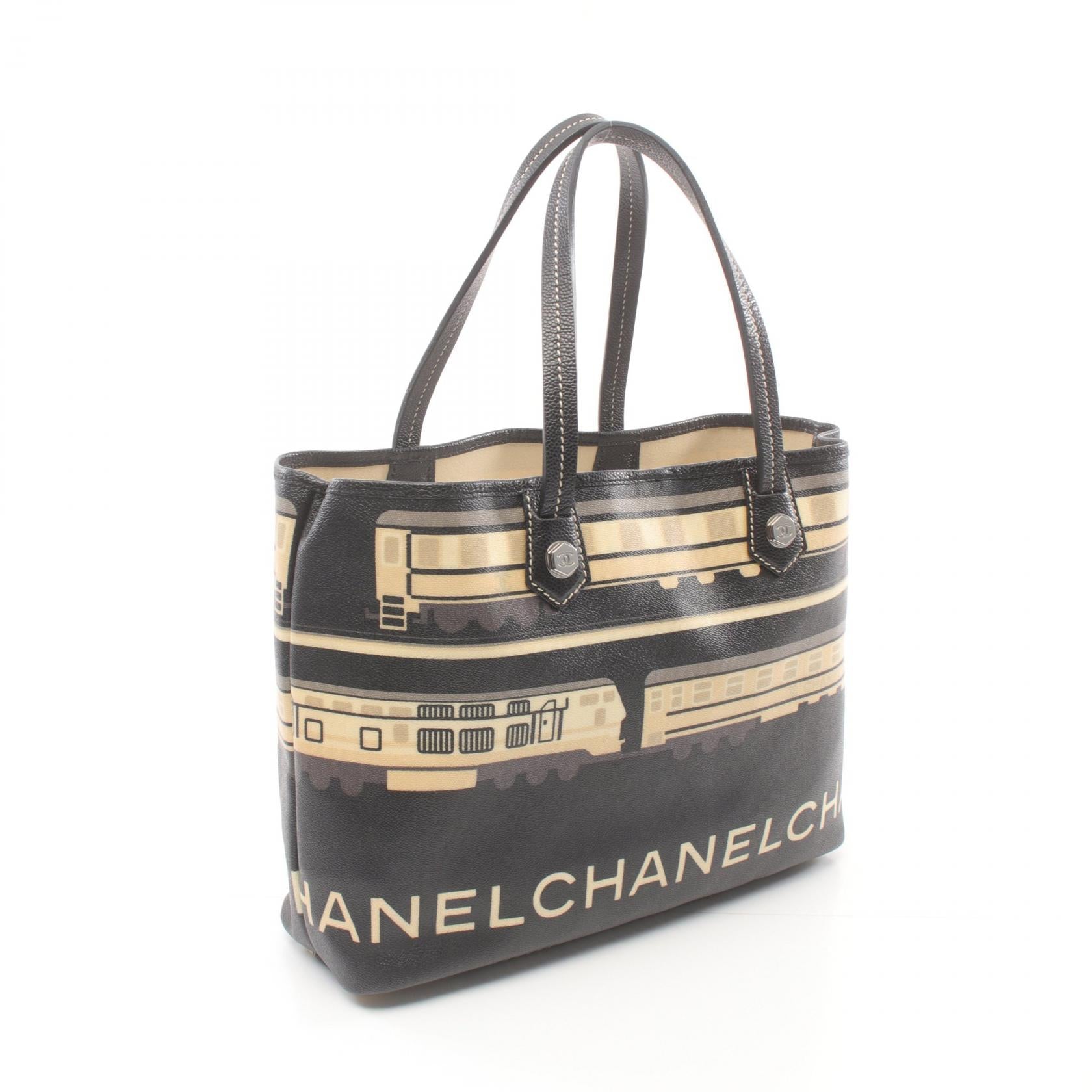 Top Quality Chanel Central Station Tote Bag PVC Canvas Leather