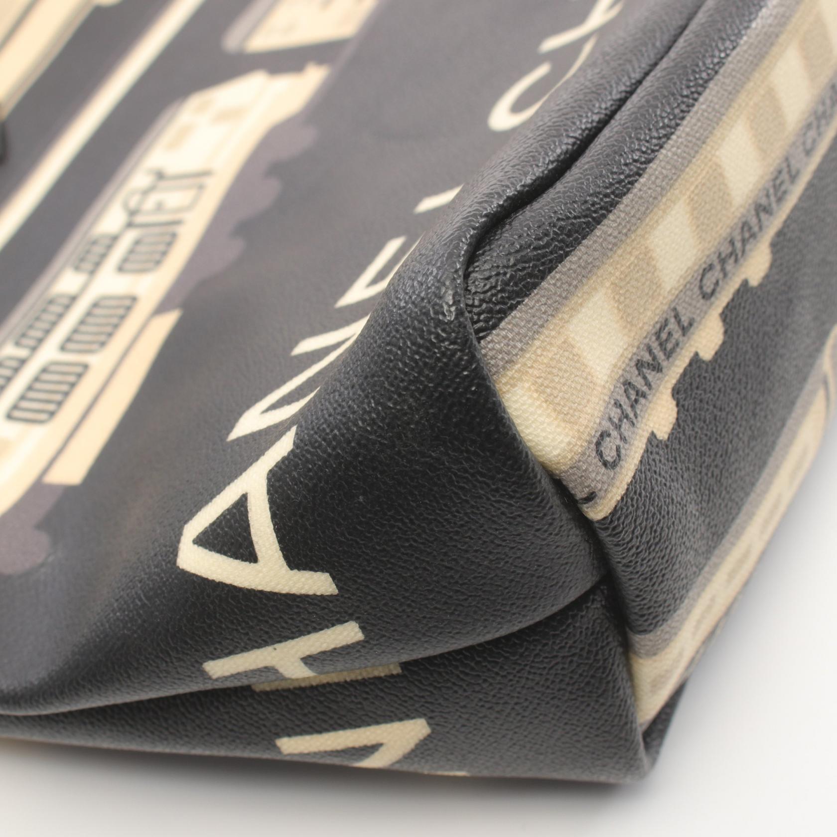 Top Quality Chanel Central Station Tote Bag PVC Canvas Leather