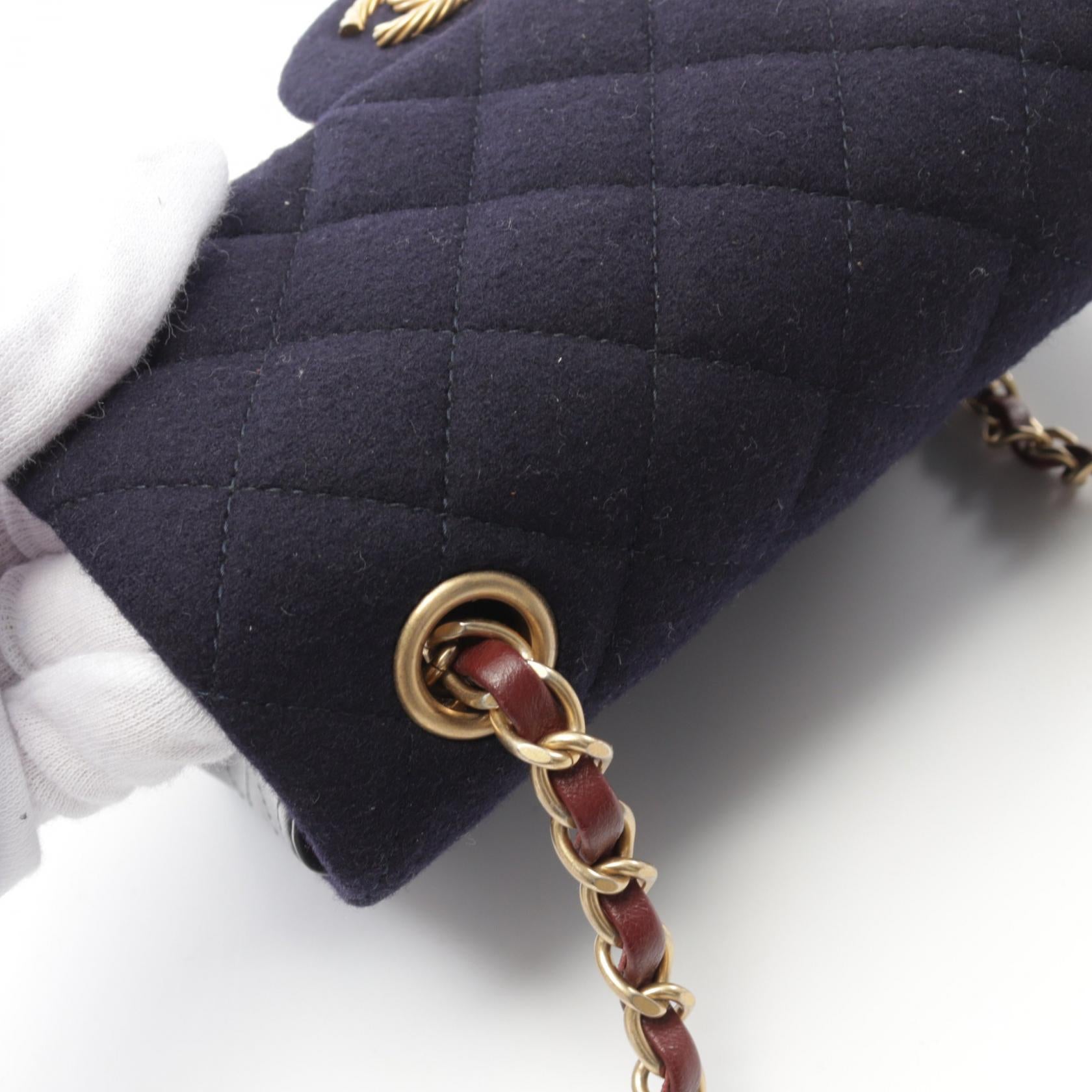 Top Quality Chanel Wool Lambskin Matelasse Shoulder Bag