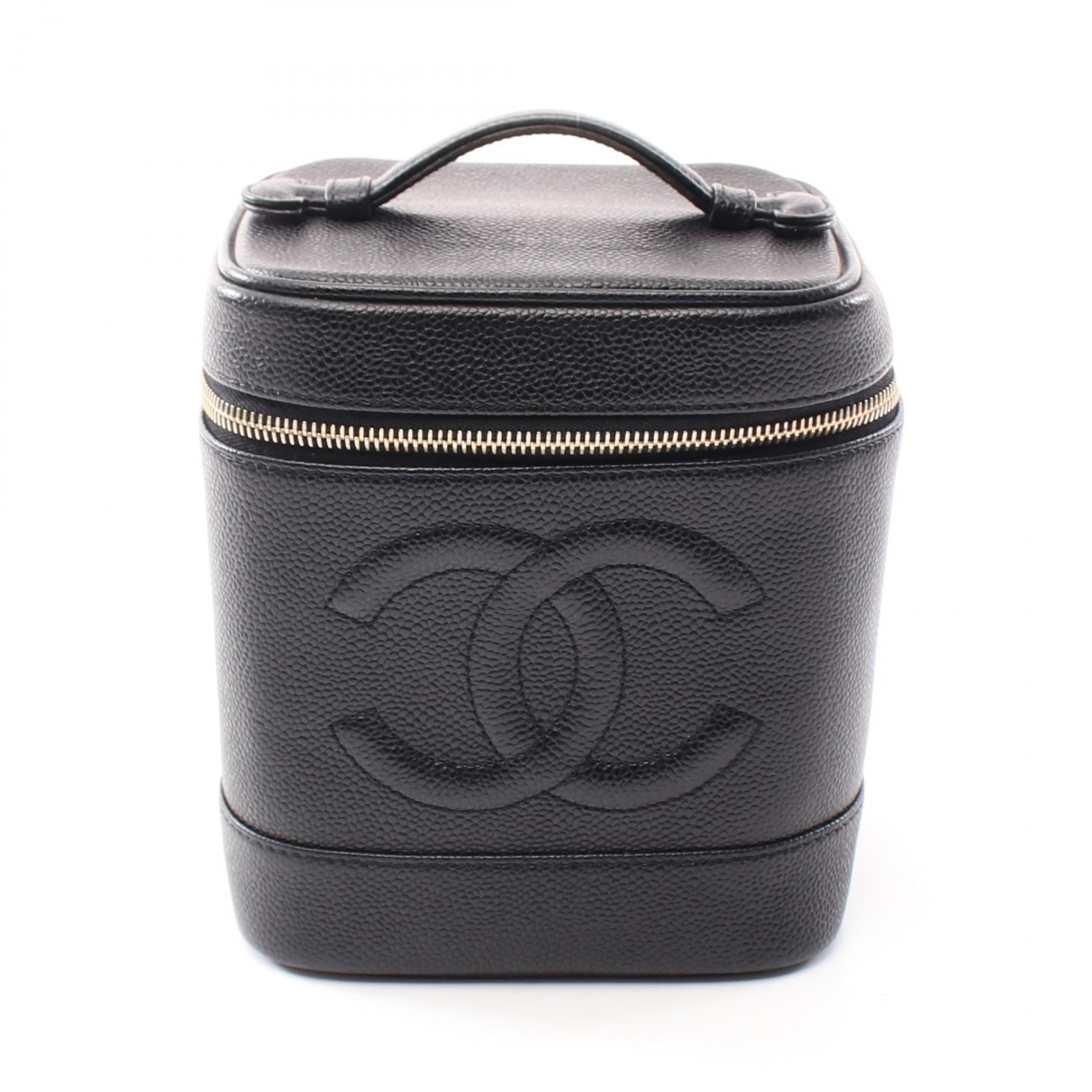 Top Quality Chanel Caviar Skin Coco Mark Handbag Black