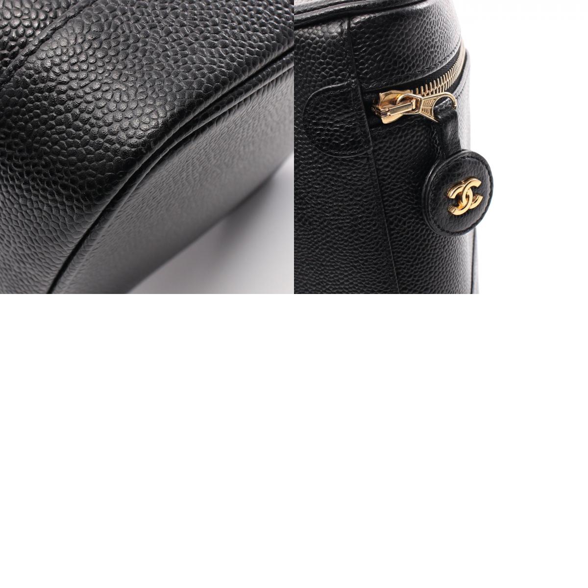 Top Quality Chanel Caviar Skin Coco Mark Handbag Black
