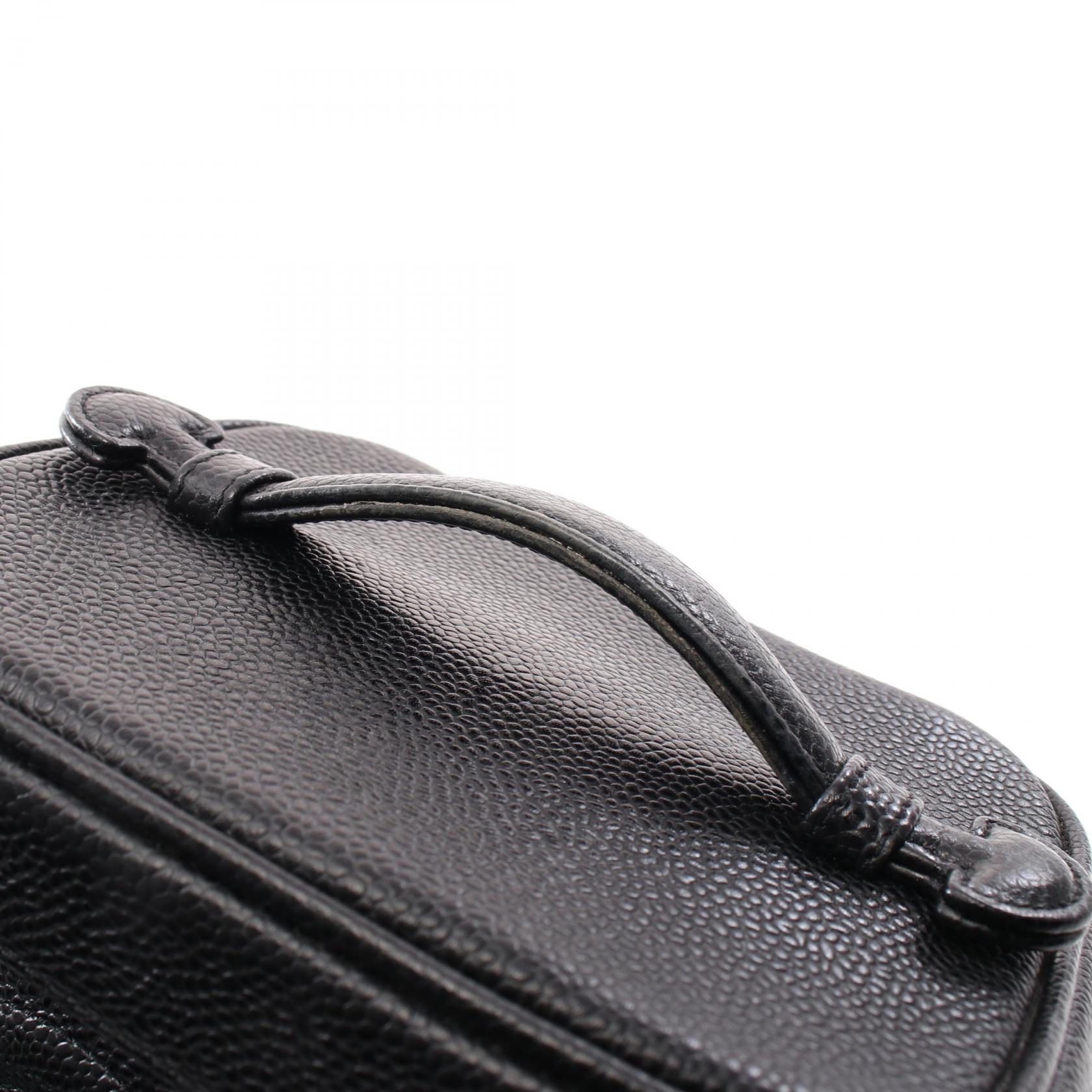 Top Quality Chanel Caviar Skin Coco Mark Handbag Black