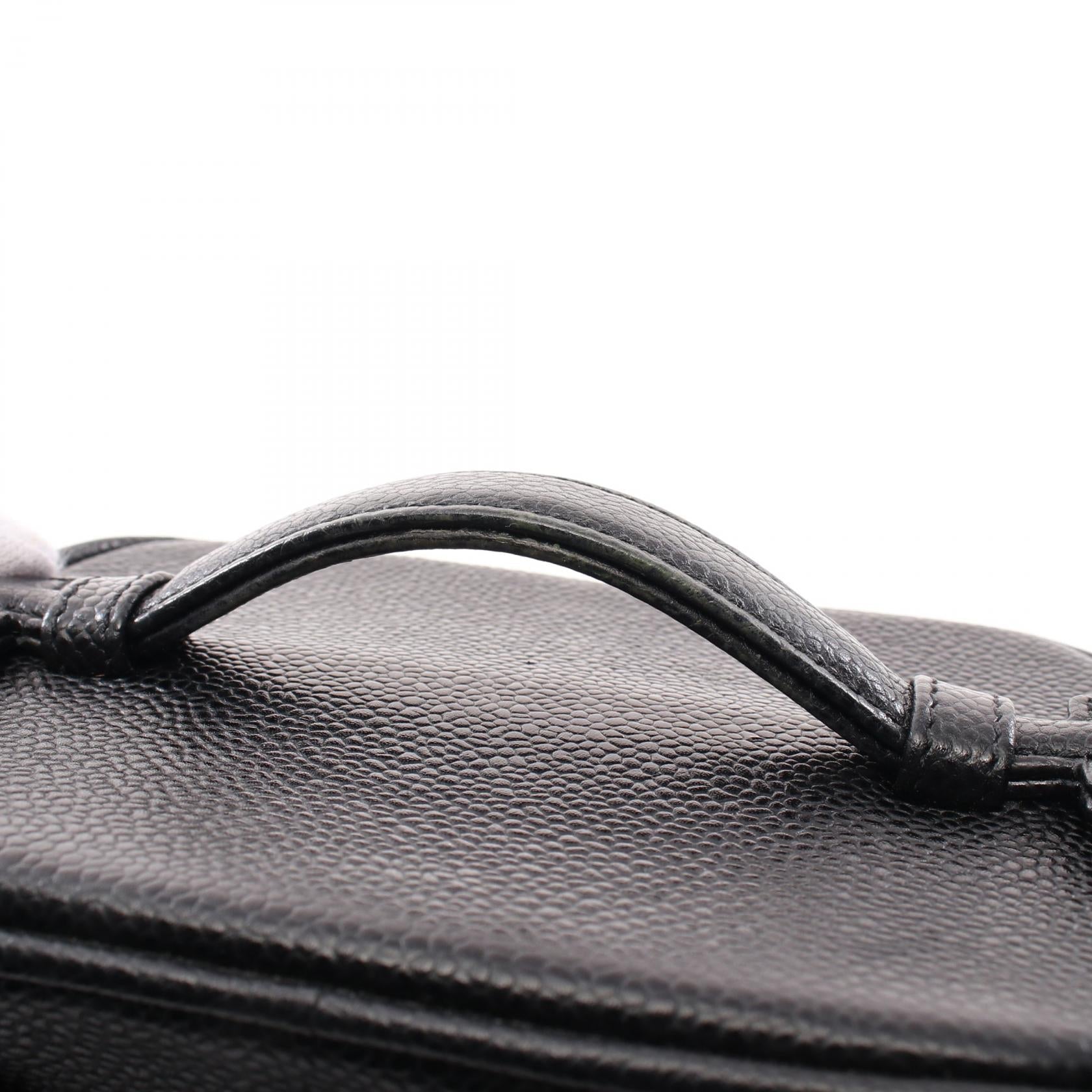 Top Quality Chanel Caviar Skin Coco Mark Handbag Black