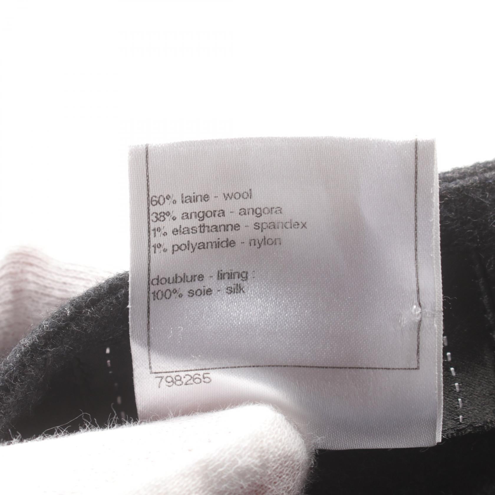 Top Quality Chanel Wool Angora Skirt Gray P41836