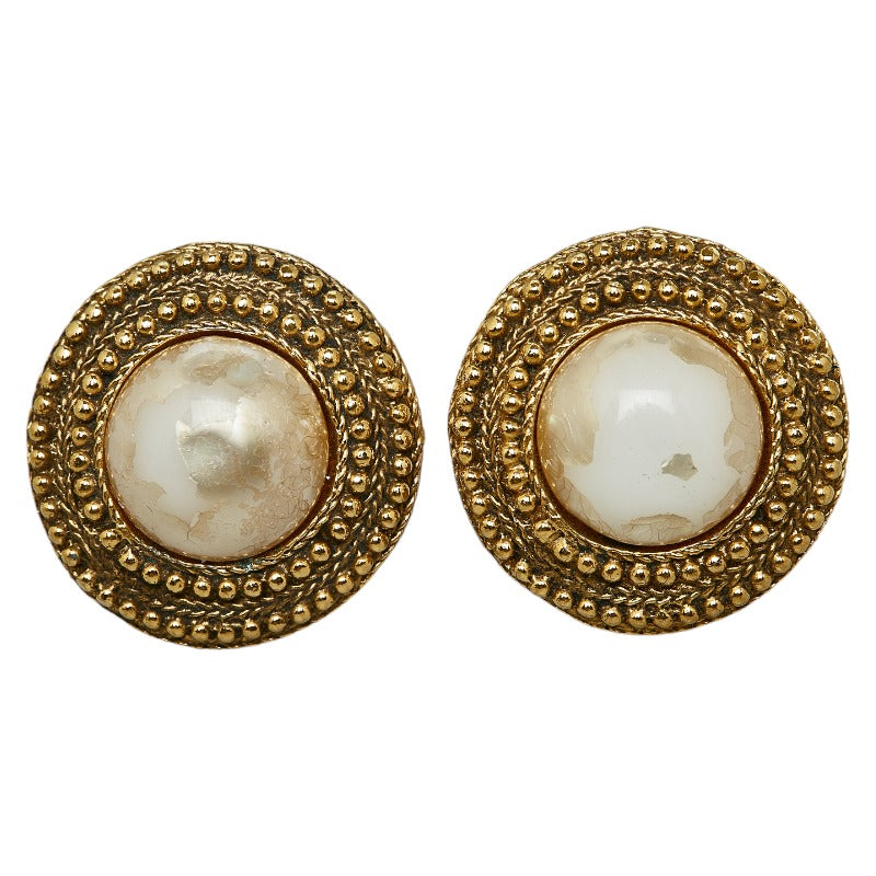 Top Quality Chanel Gold Plated Pearl Earrings