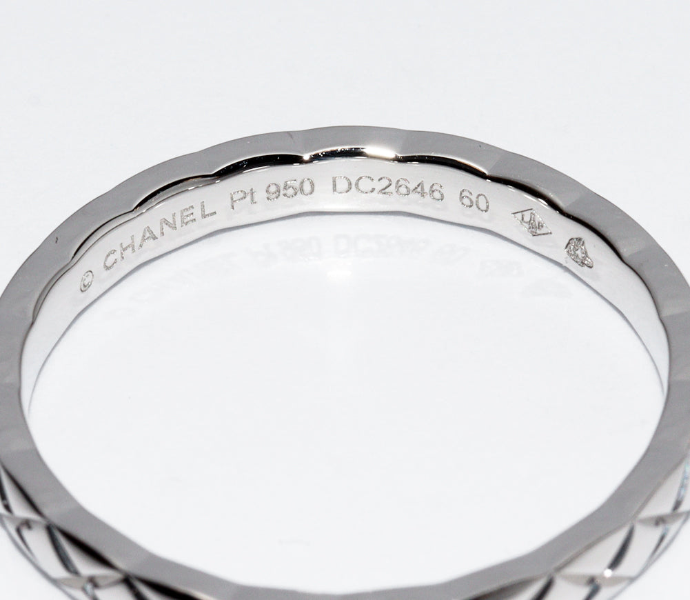 Top Quality Chanel Pt950 Coco Crush Small Model Wedding Ring J11117