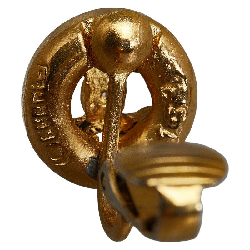 Top Quality Chanel Coco Mark Gold Plated Earrings