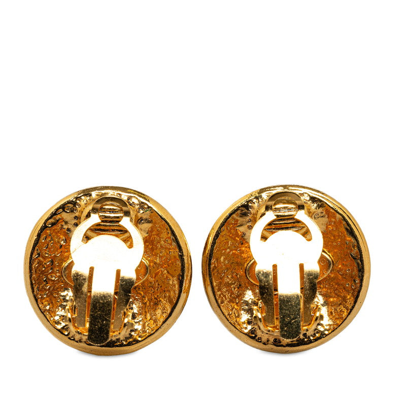 Top Quality Chanel Vintage Coco Mark Earrings Gold