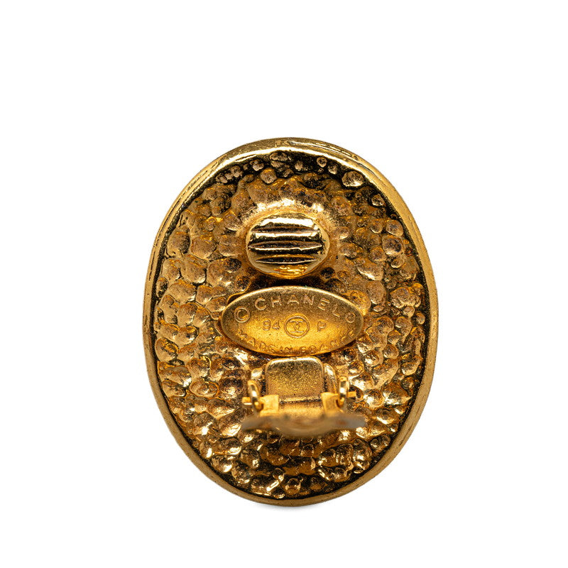 Top Quality Chanel Vintage Coco Mark Earrings Gold Plated