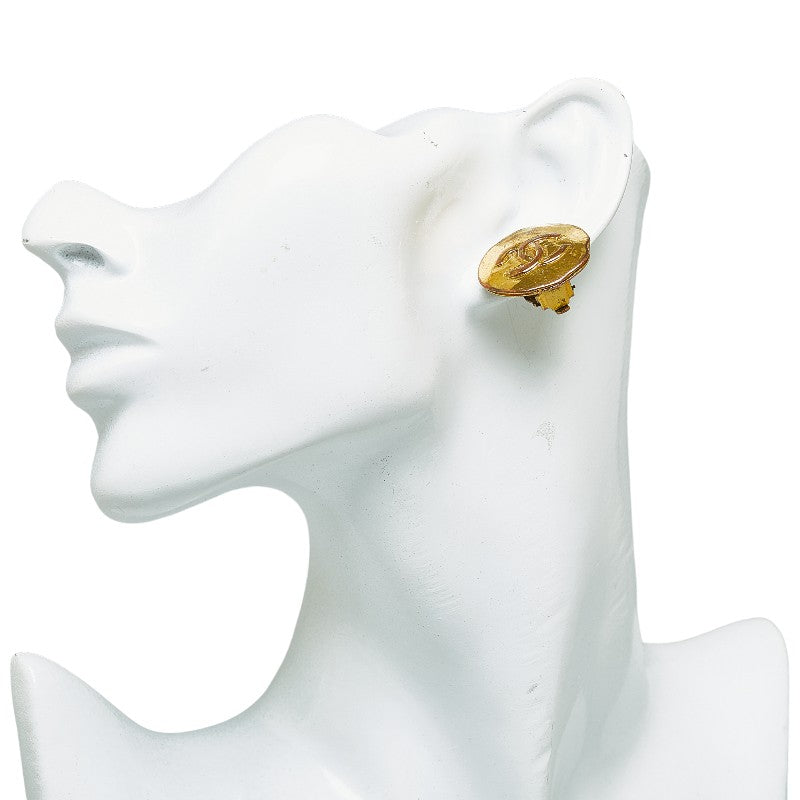 Top Quality Chanel Vintage Coco Mark Earrings Gold