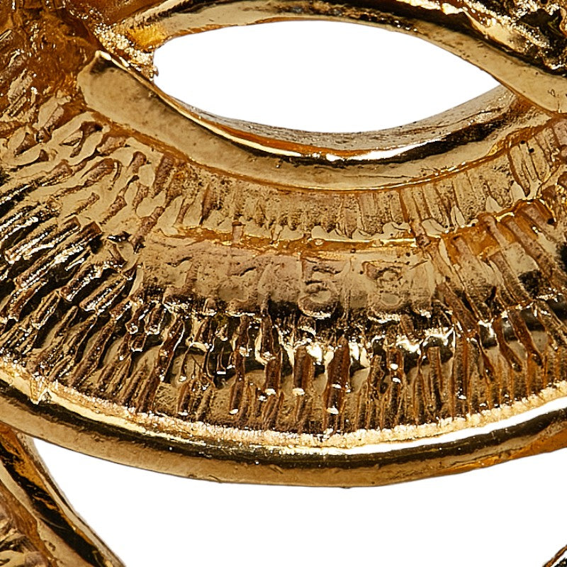 Top Quality Chanel Matelasse Coco Mark Brooch Gold Plated