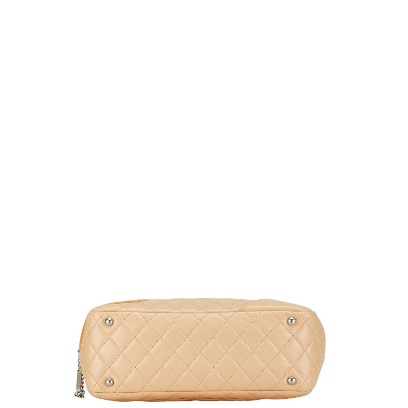 Top Quality Chanel Cambon Line Leather Handbag Beige Yellow