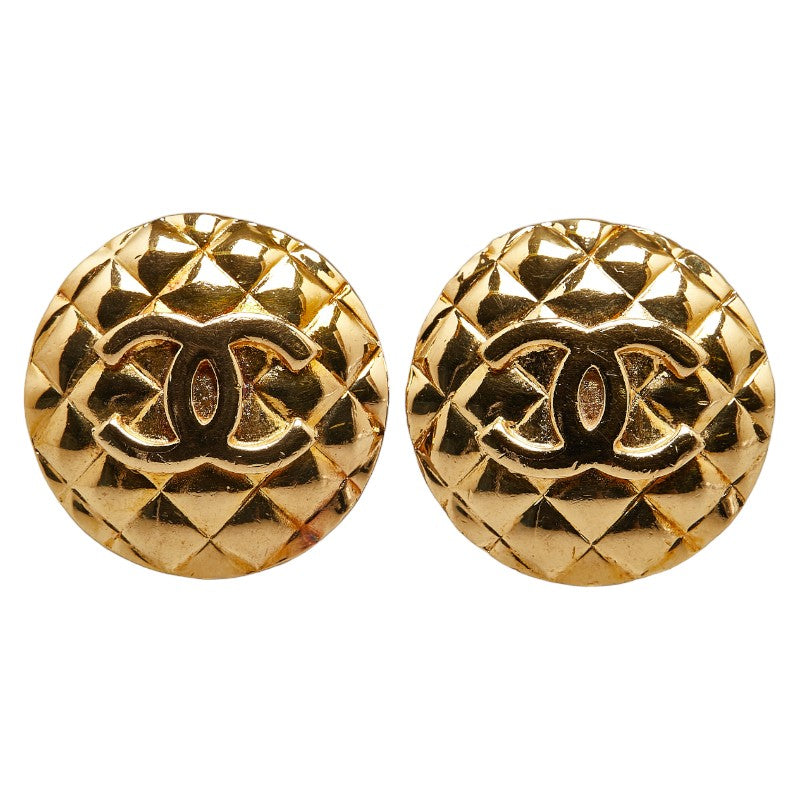 Top Quality Chanel Coco Mark Gold Plated Earrings