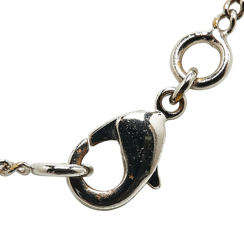 Top Quality Chanel Coco Mark Rhinestone Metal Necklace
