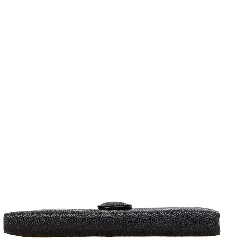 Top Quality Chanel Caviar Skin Coco Mark Long Wallet