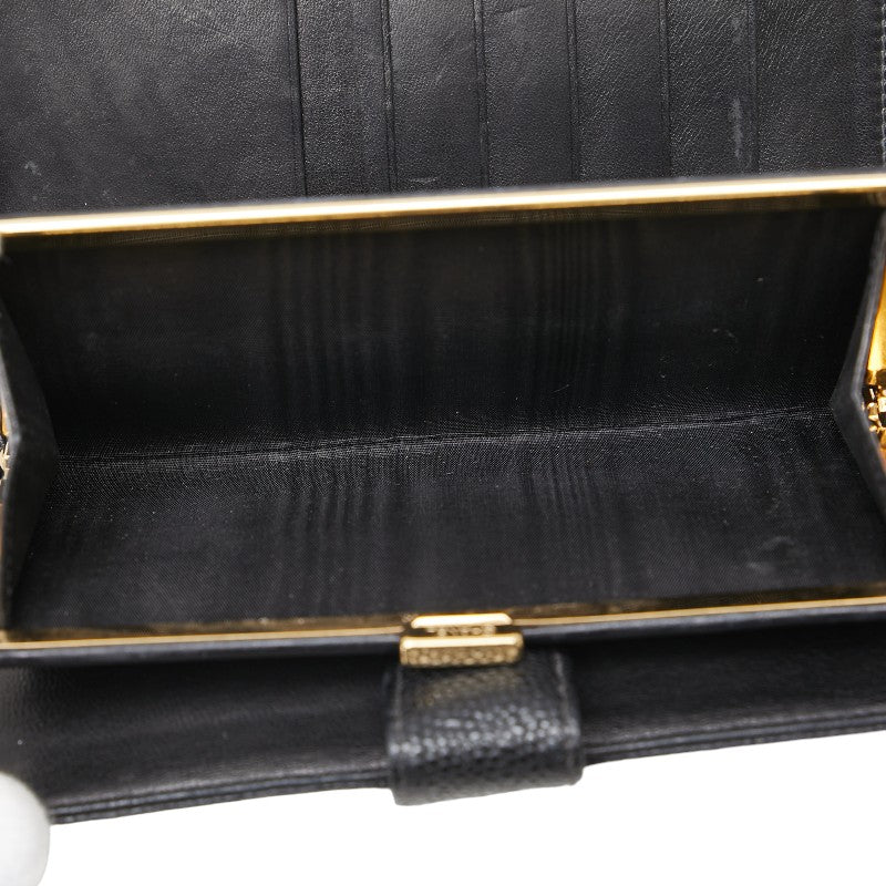 Top Quality Chanel Caviar Skin Coco Mark Long Wallet
