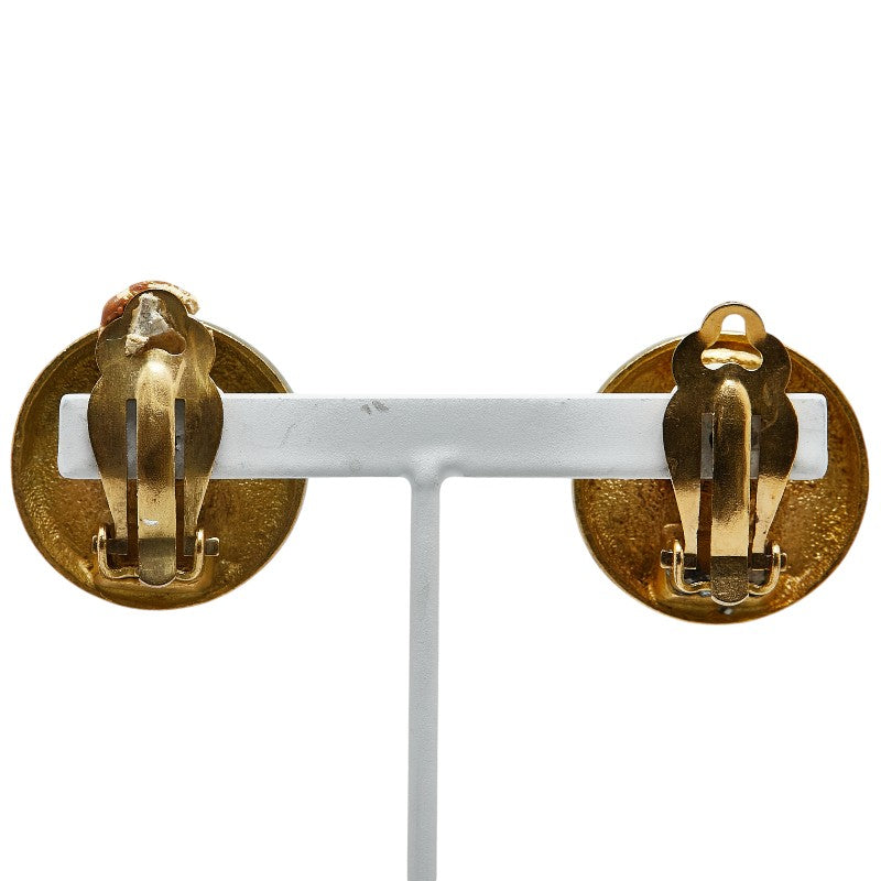 Top Quality Chanel Vintage Coco Mark Earrings Gold