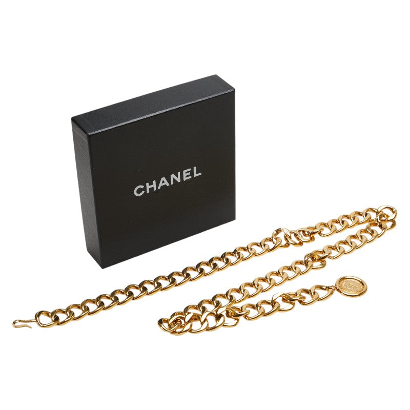 Top Quality Chanel Coco Mark Medallion Chain Belt Gold